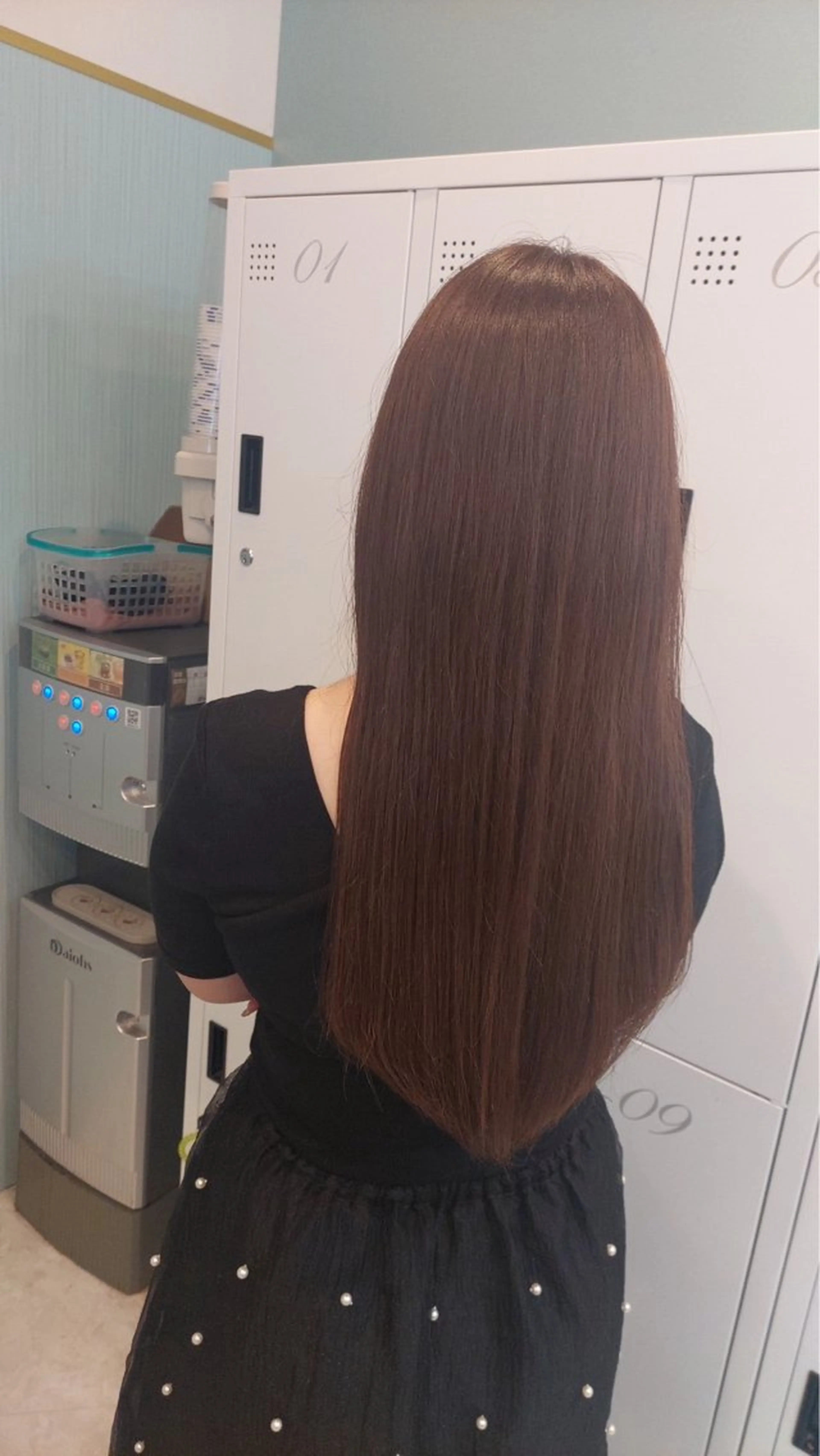 ロング カラー 縮毛矯正 Agu hair 浅原 心のヘアスタイル