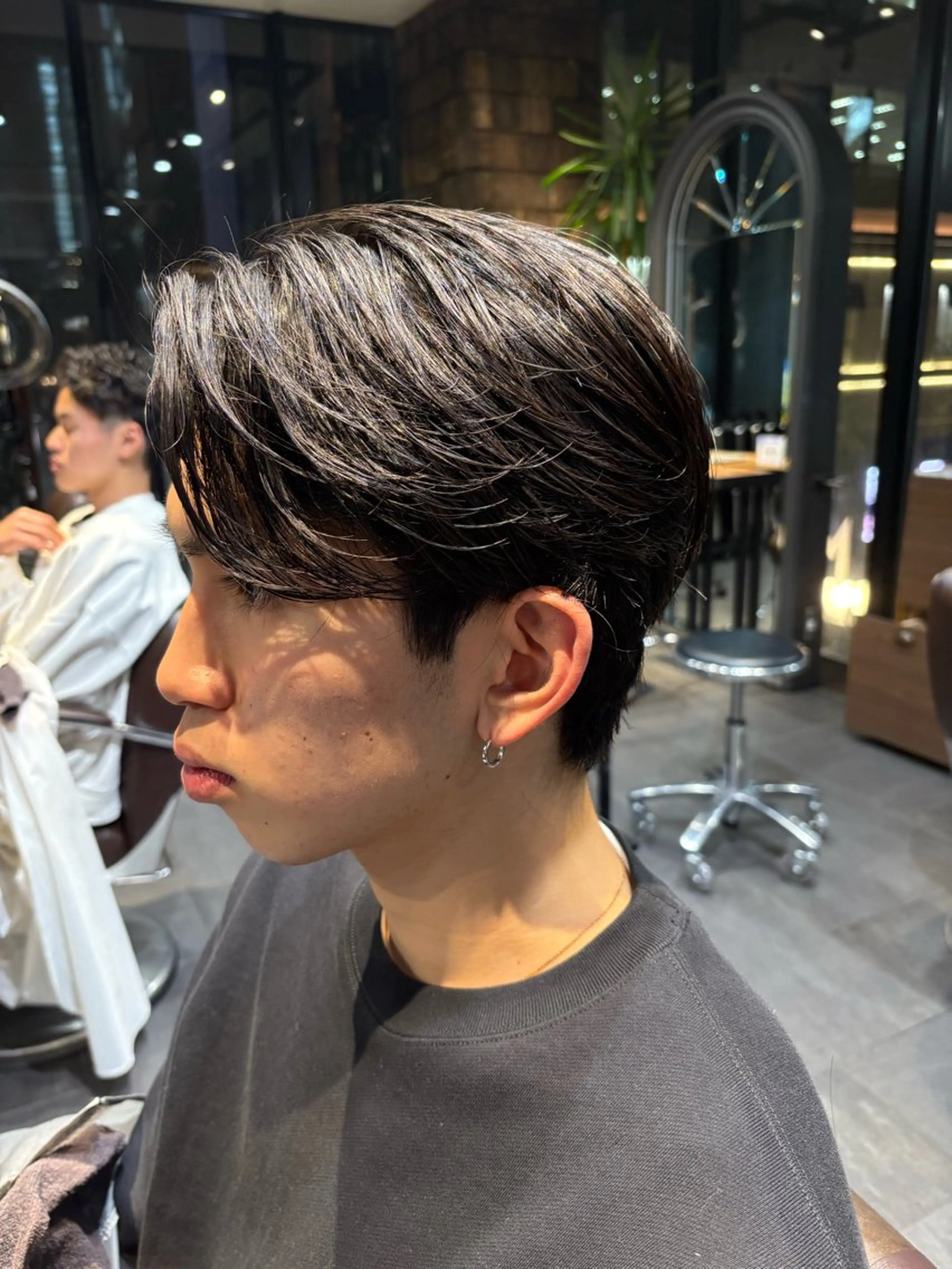 メンズ センターパート カット メンズカット/ パーマ/安田憲哉のヘアスタイル