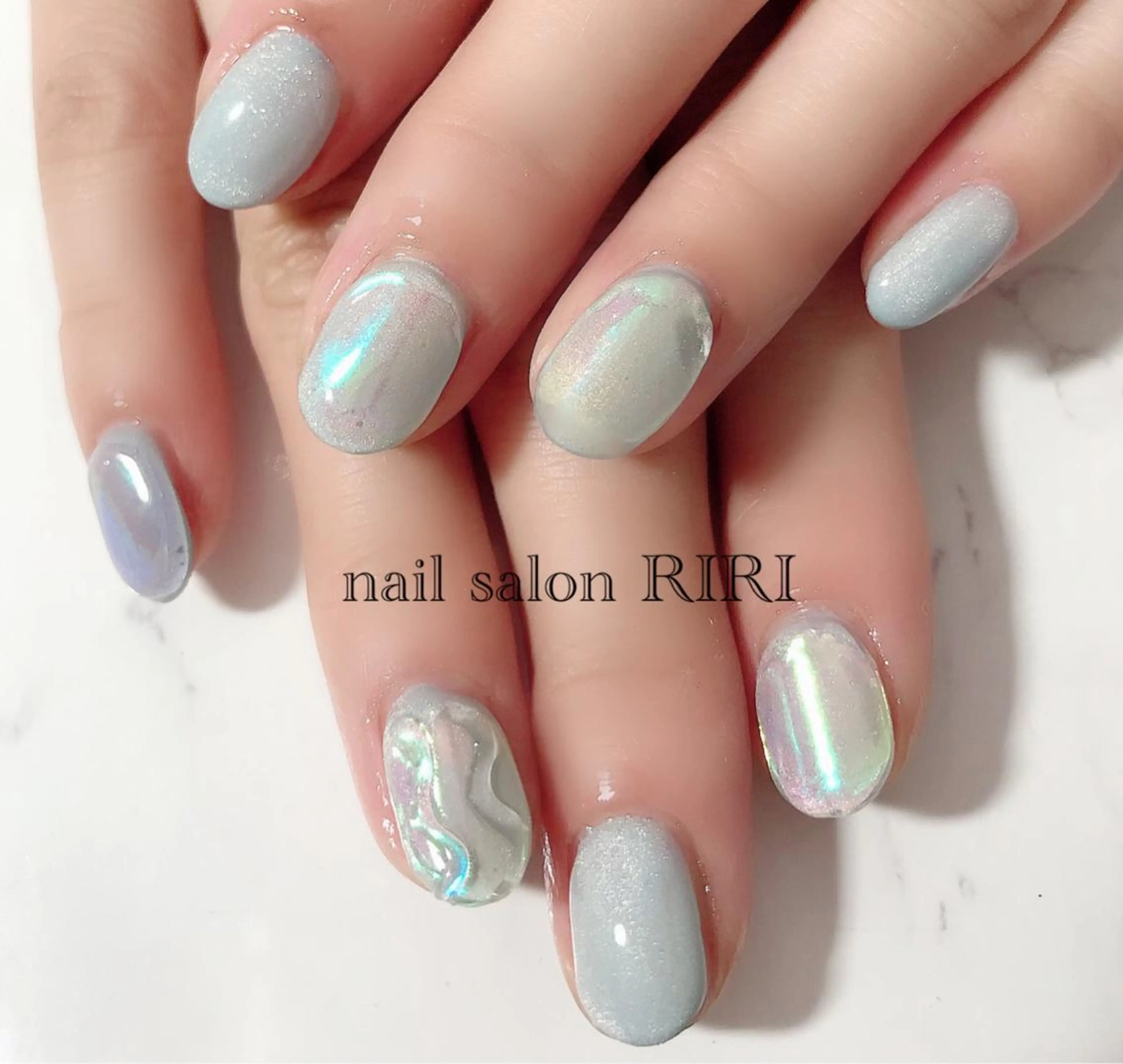ネイル 氷ネイル・うるうるネイル private  nail  salon RIRI所属・RIRI リリのネイルデザイン