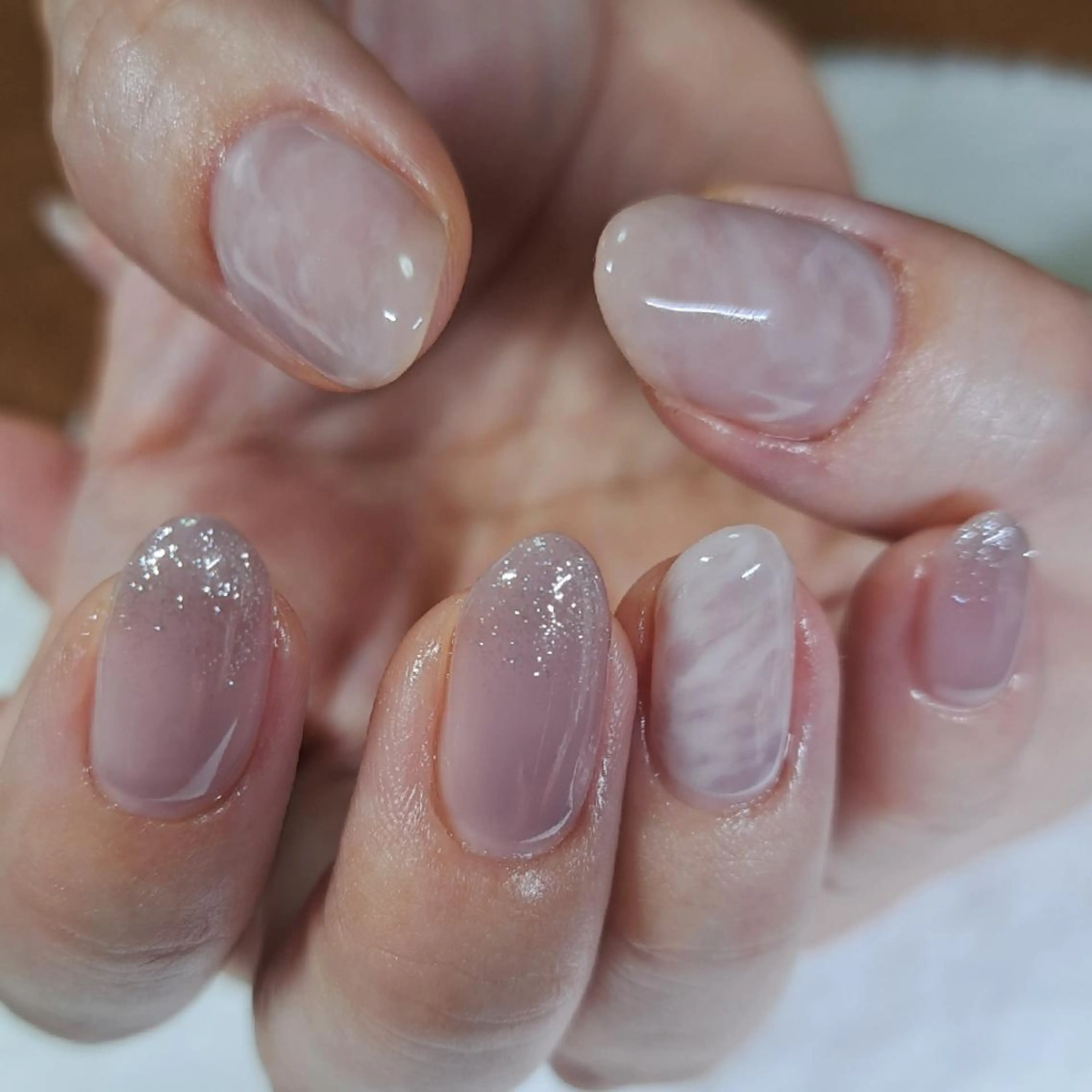 ネイル グラデーション ラメ(グリッター) ラメグラデーション HAYASHI  Nのネイルデザイン