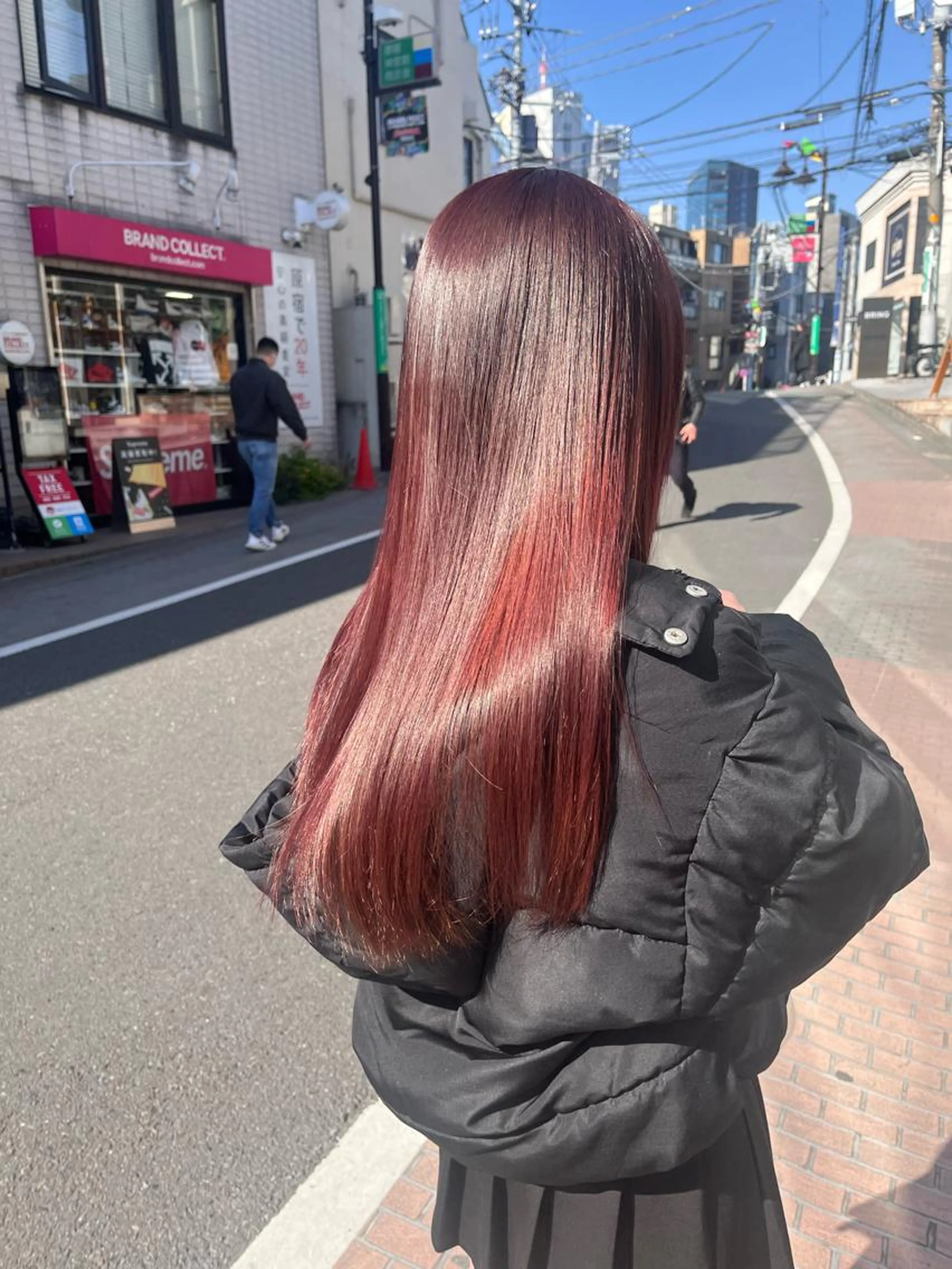 【💇♀️色気溢れる艶髪に💇♀️】顔周りカット+ケアカラー+超音波TOKIO 5Stepトリートメントの写真