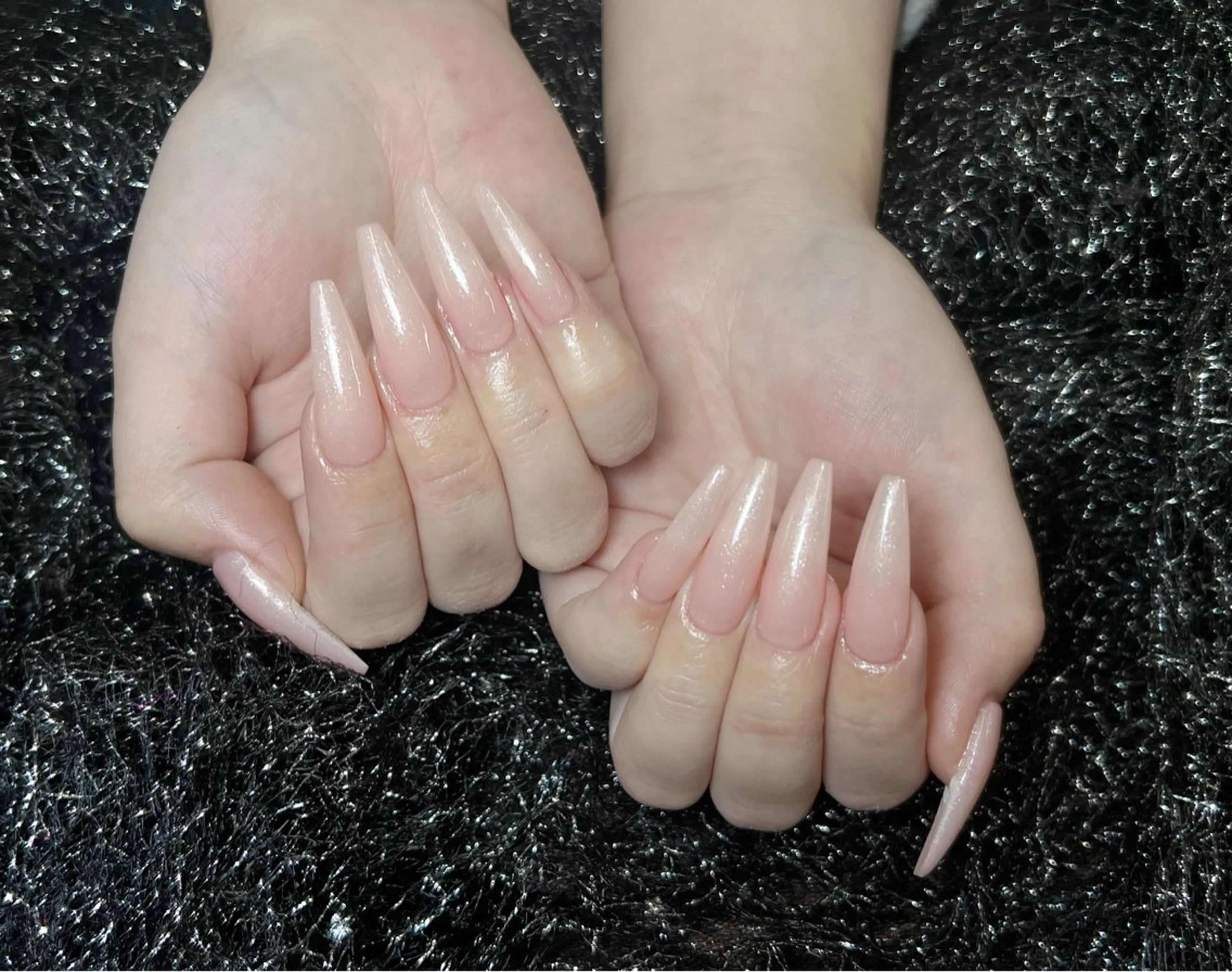 ネイル 成人式 フラッシュネイル フレンチネイル ジェルネイル グラデーション ハンドネイル Lya  Nail Yumi❤️のネイルデザイン