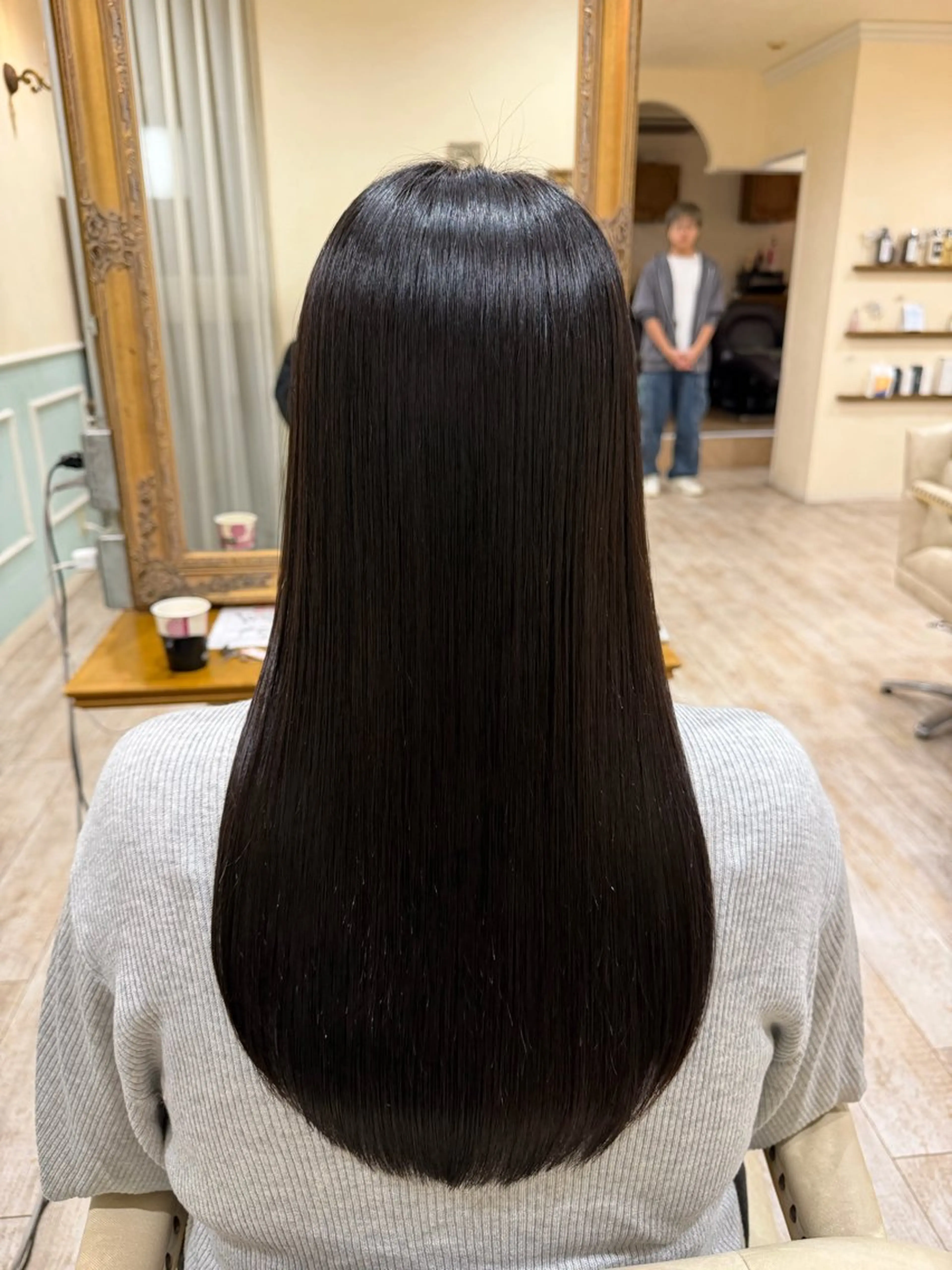 ロング カラー 髪質改善 レイヤーカット カット ヘアカラー 縮毛矯正 トリートメント 新越谷noble店長 松本拓也▶◀*.のヘアスタイル