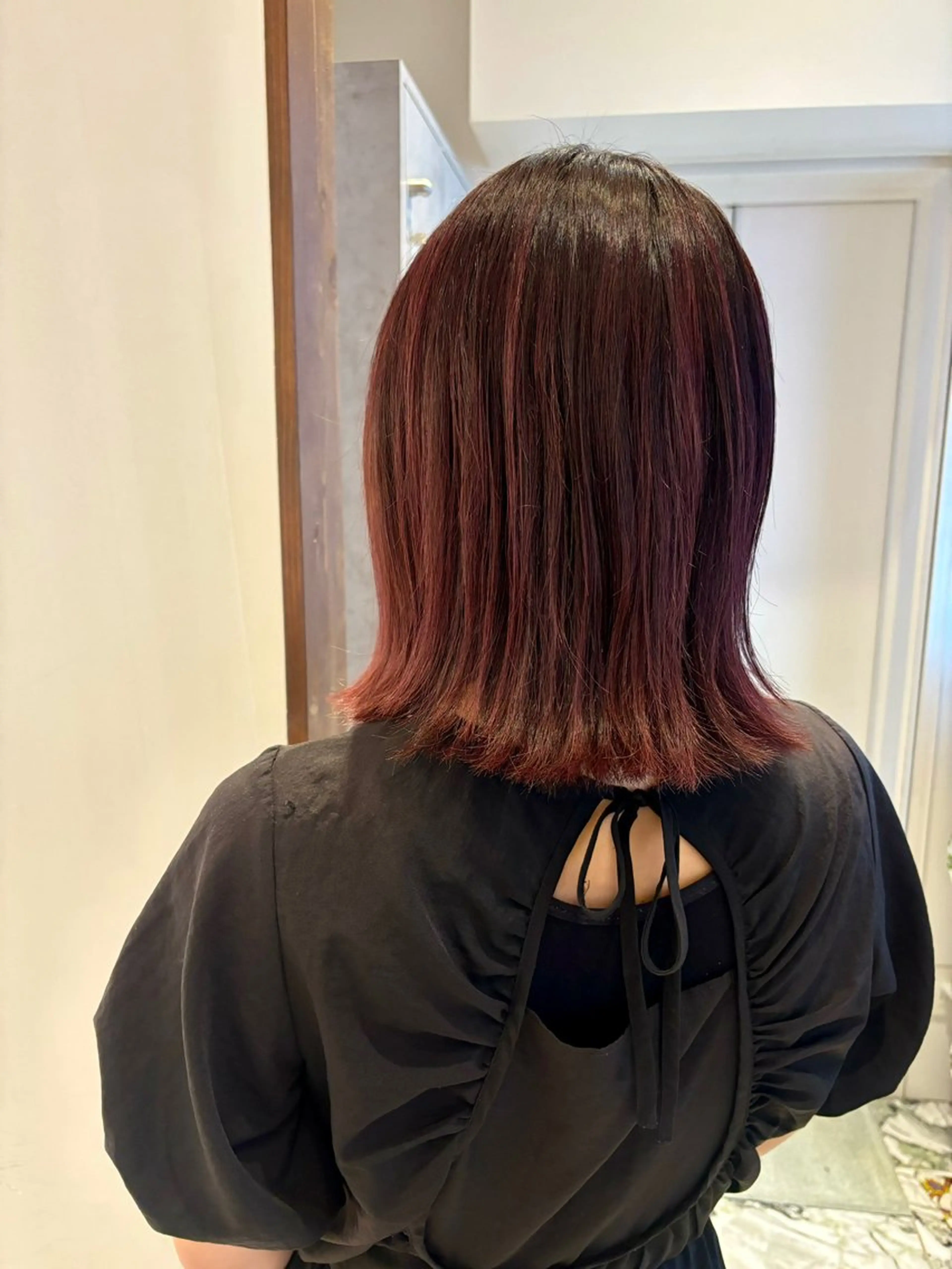 ミディアム カラー ヘアカラー トリートメント ayumi🦖/ 似合わせカラー🤎のヘアスタイル