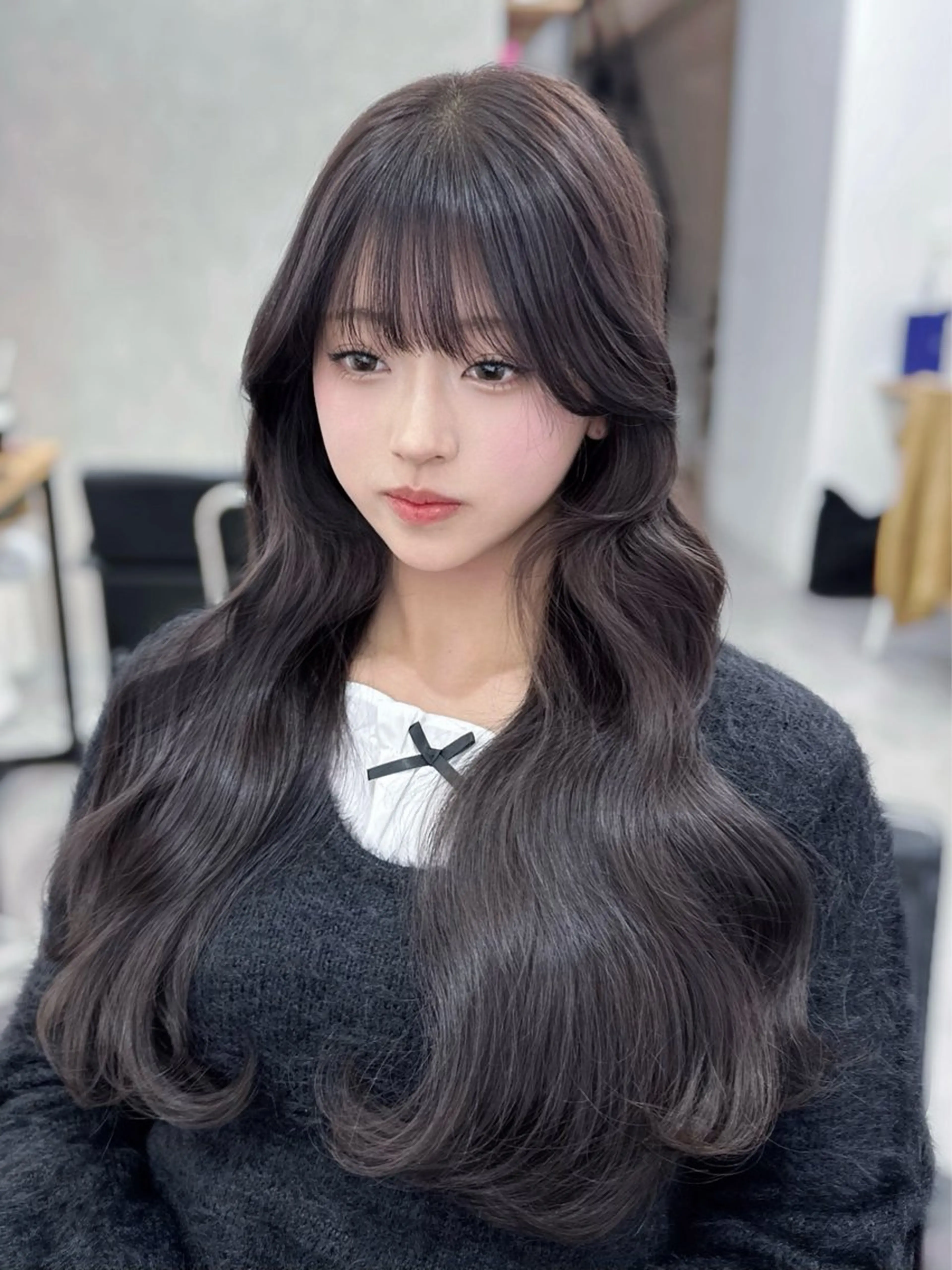 ロング カラー 韓国風ヘア 木村 美紅のヘアスタイル