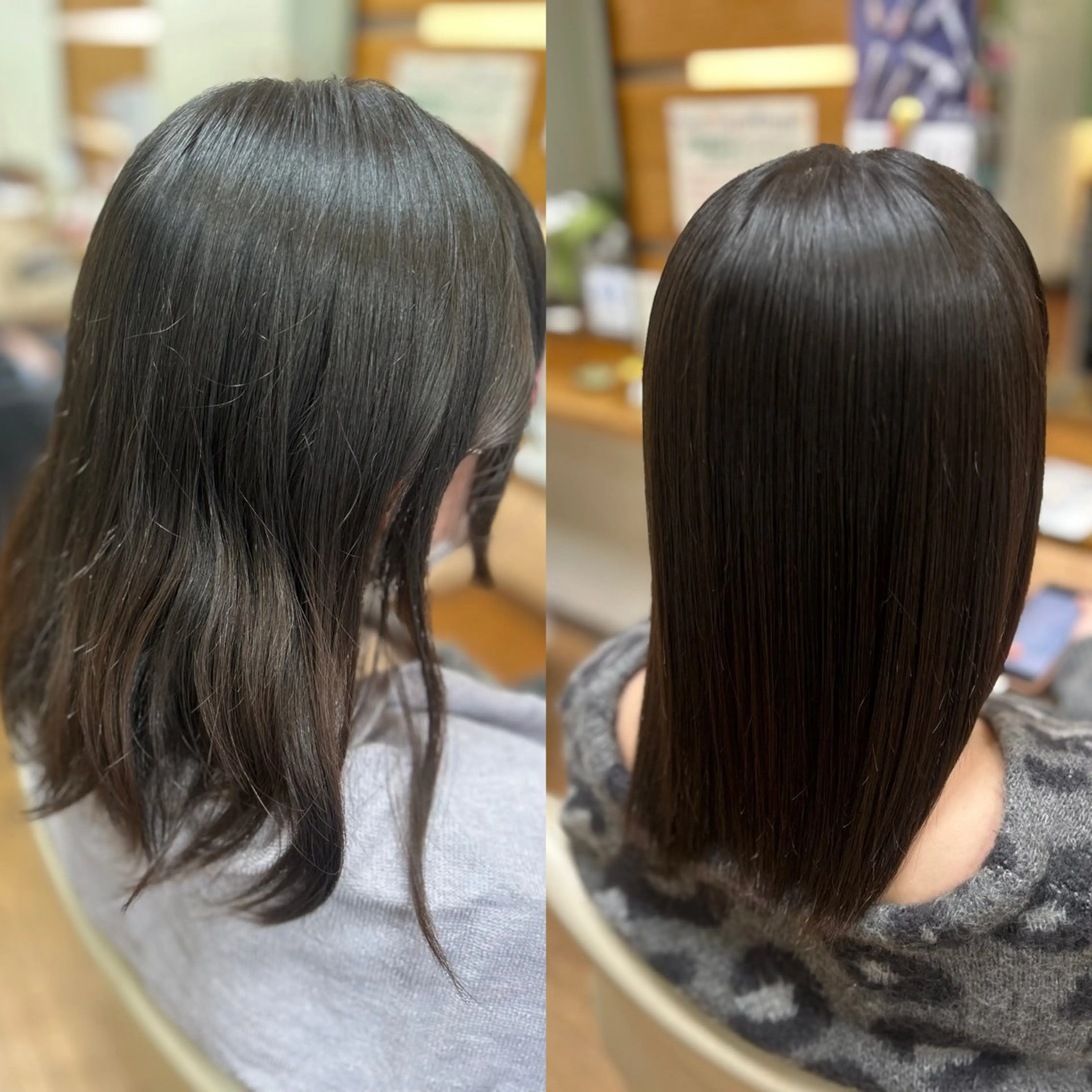 セミロング 神谷 千明のヘアスタイル