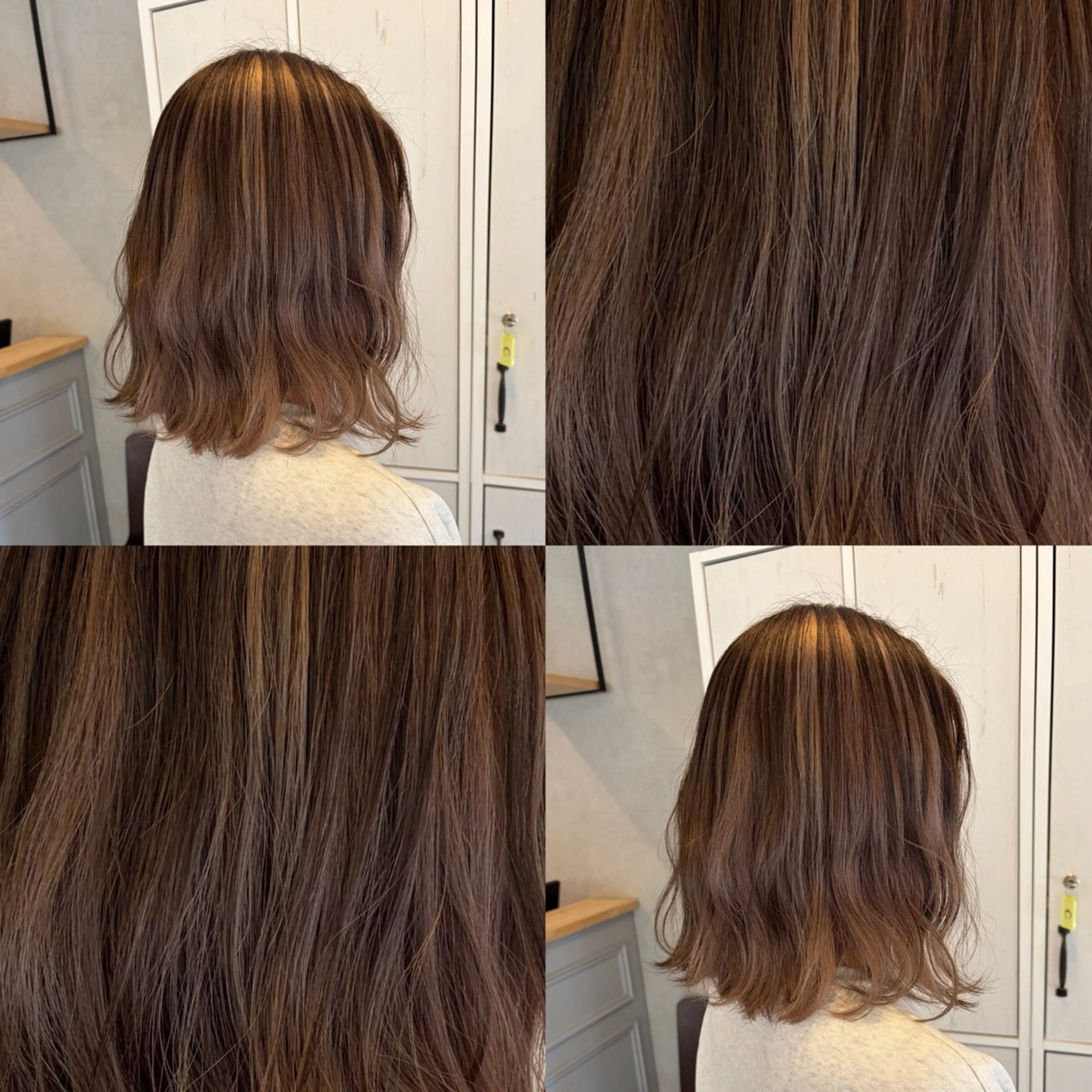 ミディアム カラー カット ヘアカラー ELLE&SALLY 石野のヘアスタイル