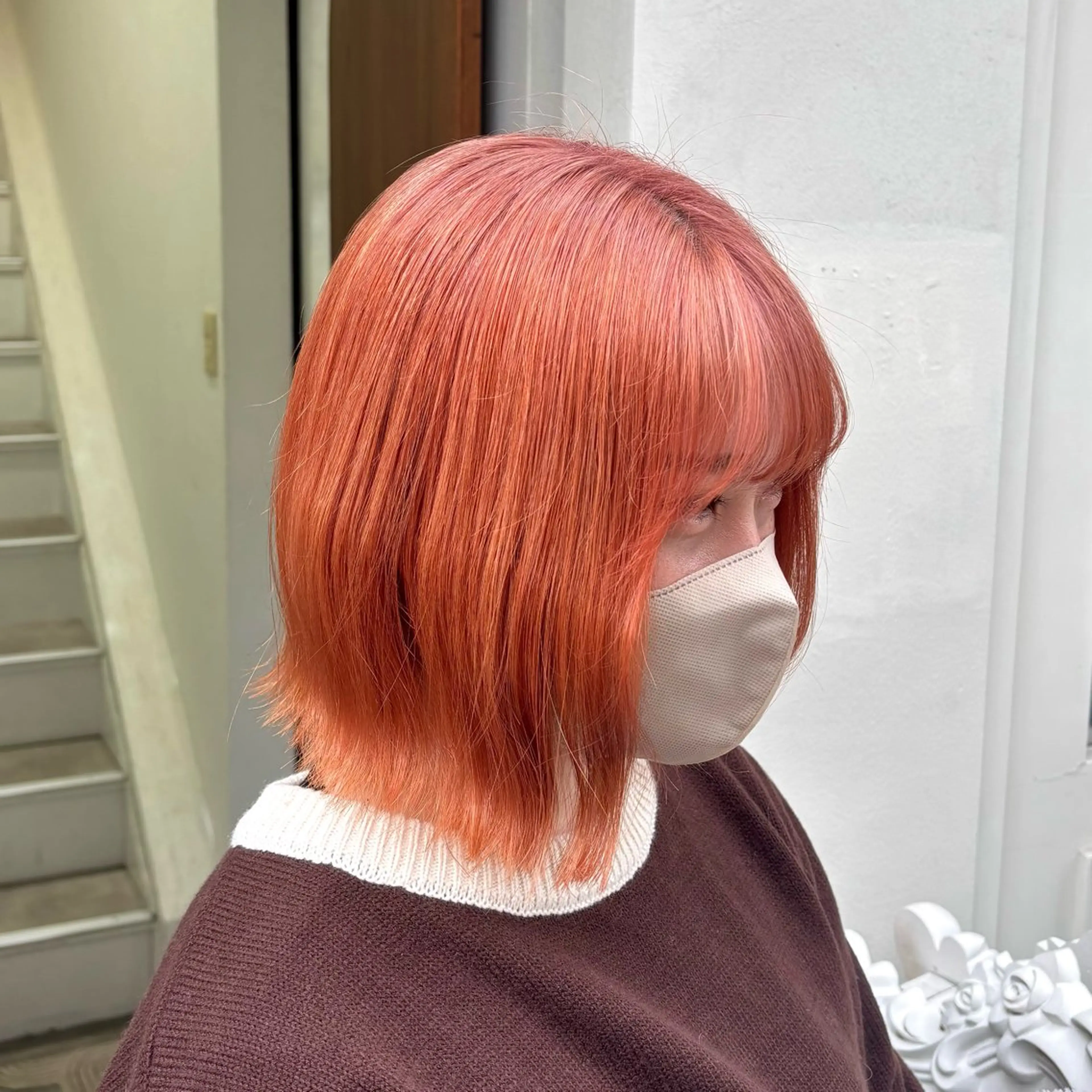 ショート ヘアカラー 美容室ORIKA /AI 海外レイヤーのヘアスタイル
