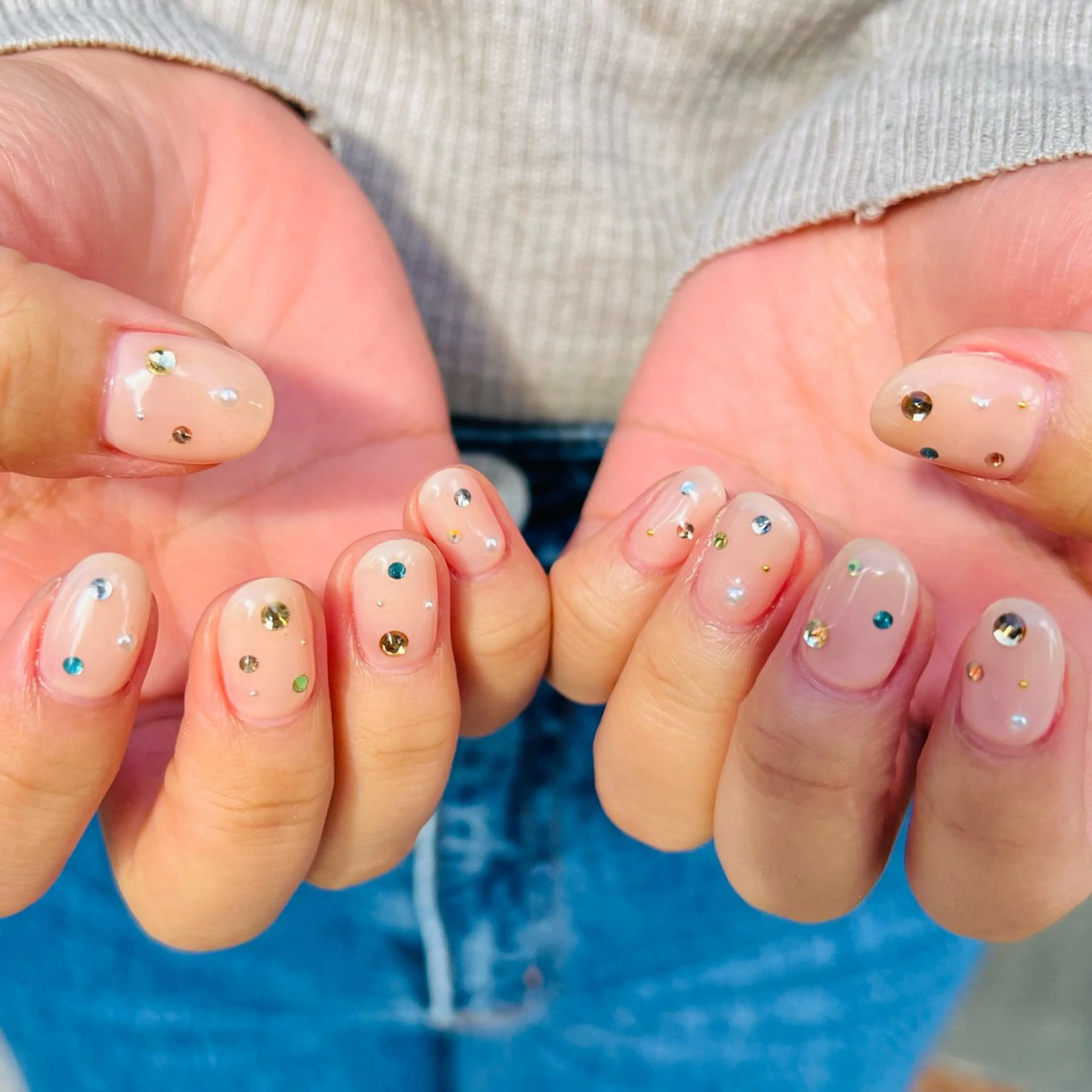 Art simple＋𓂃꙳⋆/offなし 持ち込み可◎シンプルなアート(両手10本)の写真