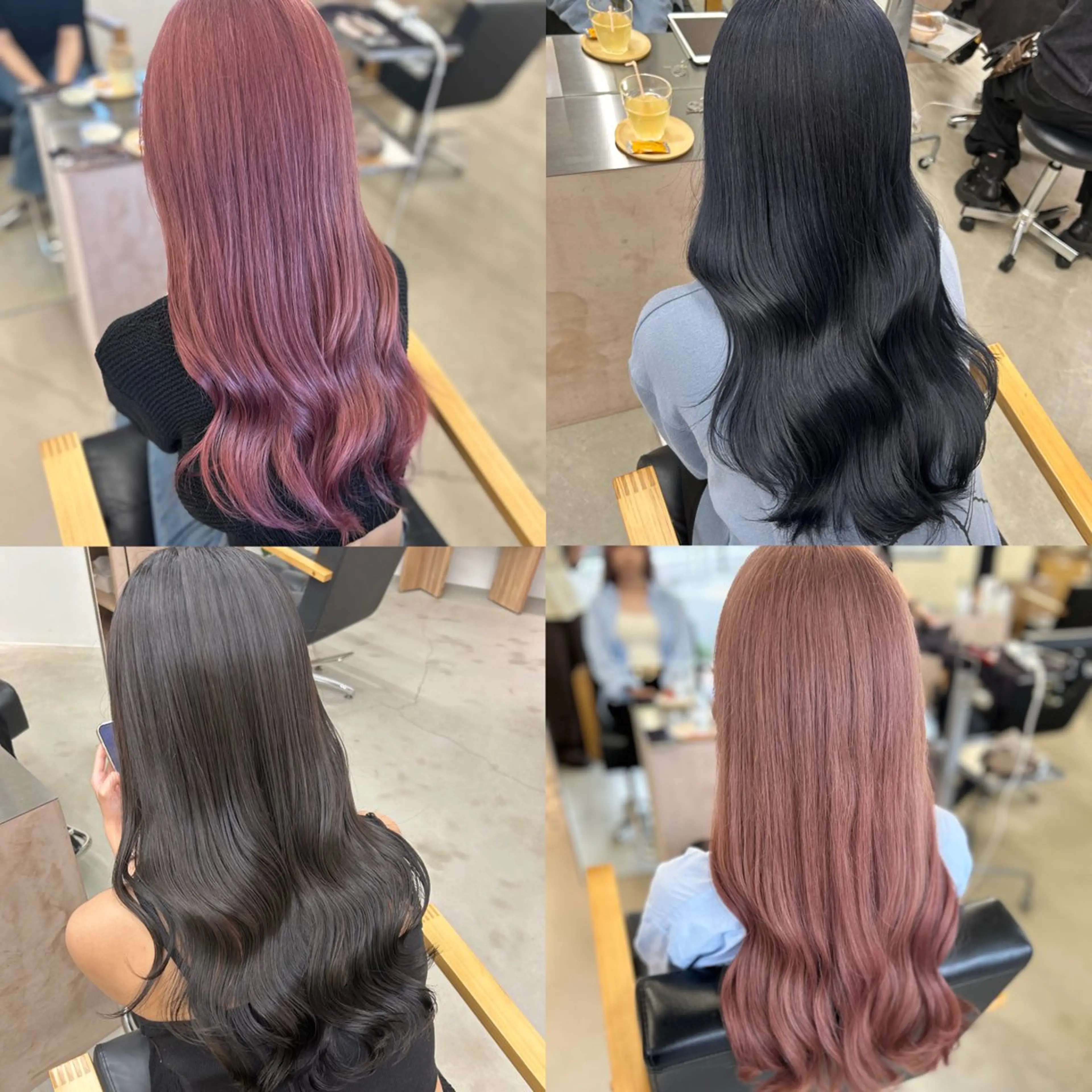 ロング カラー ヘアカラー トリートメント noa  🦋 ブリーチ/暖色のヘアスタイル