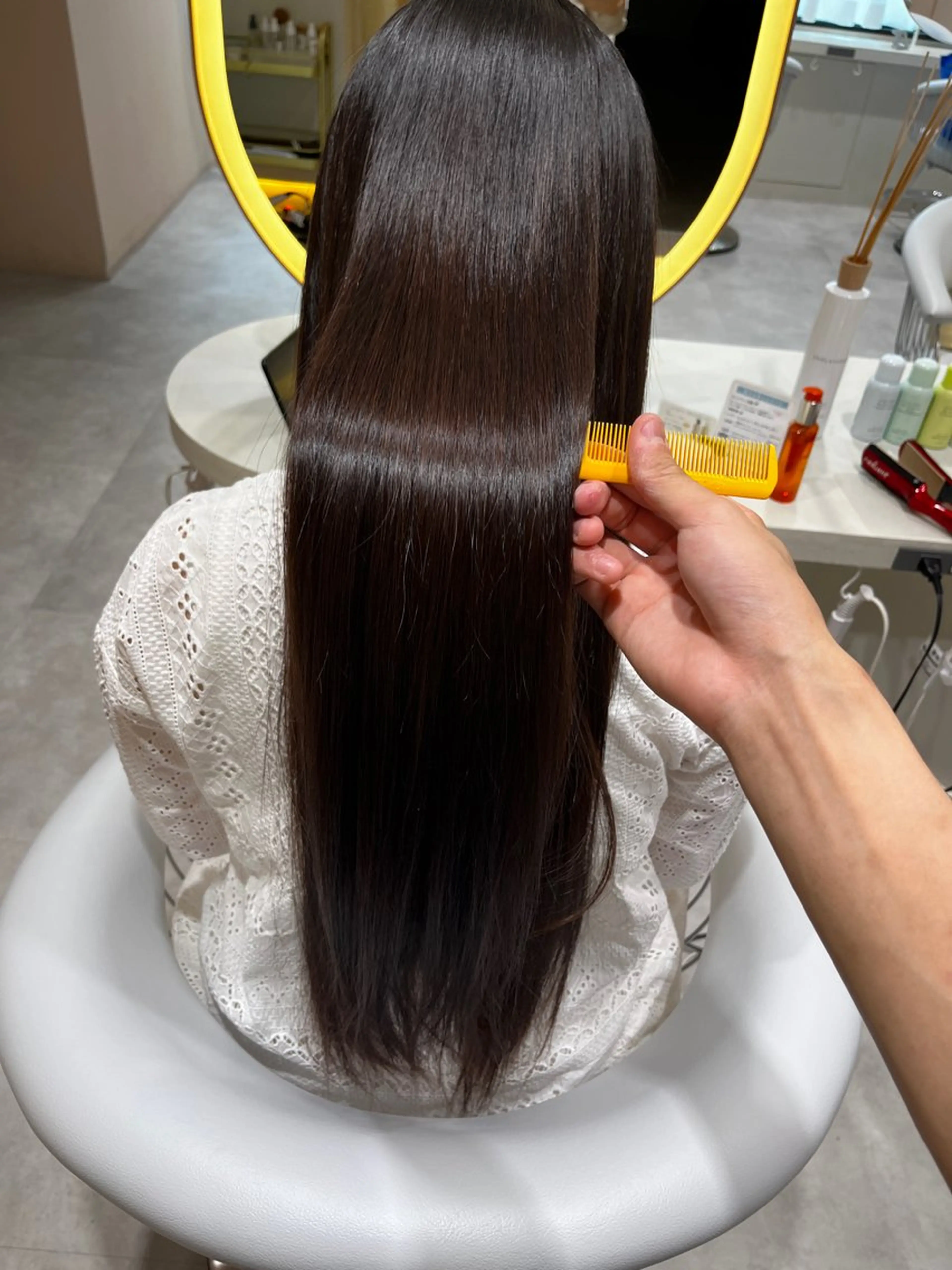 ロング 縮毛矯正 トリートメント ハイトーン/横浜 /伊藤　怜のヘアスタイル