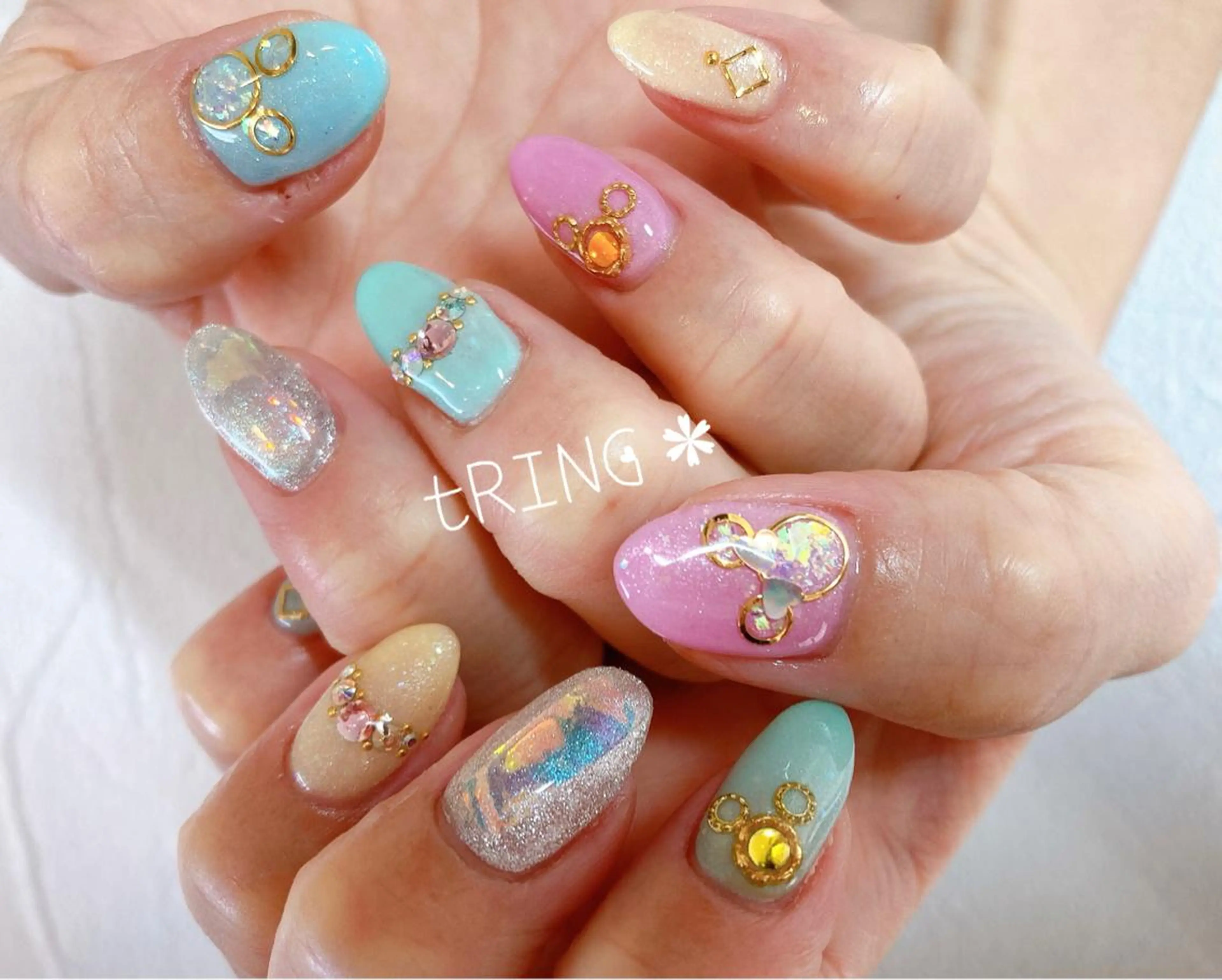 ネイル ハンドネイル tRING＊ しいの木台のネイルデザイン