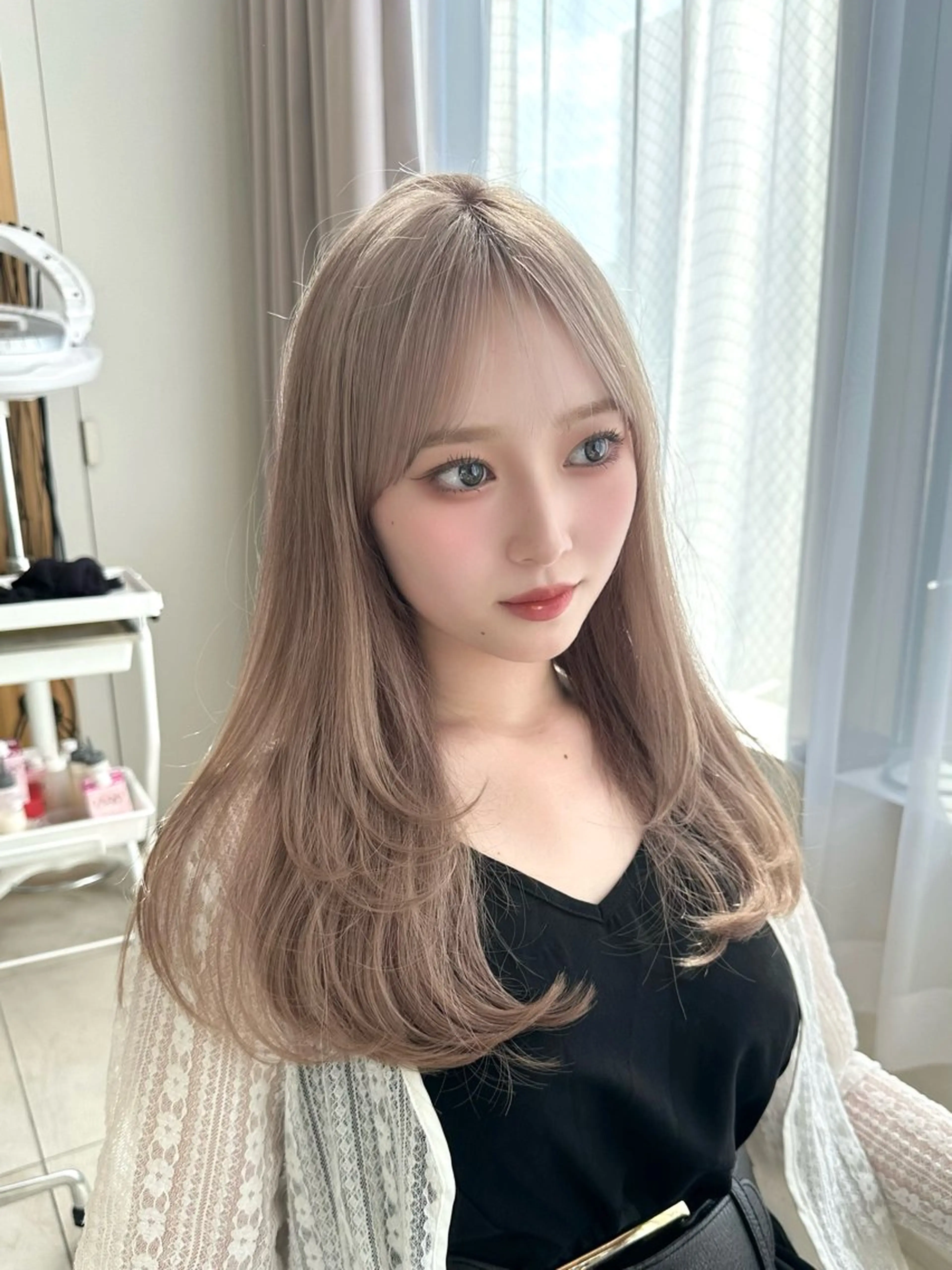 ロング カラー 🇰🇷韓国風くびれ ヘア🇰🇷中村優大のヘアスタイル