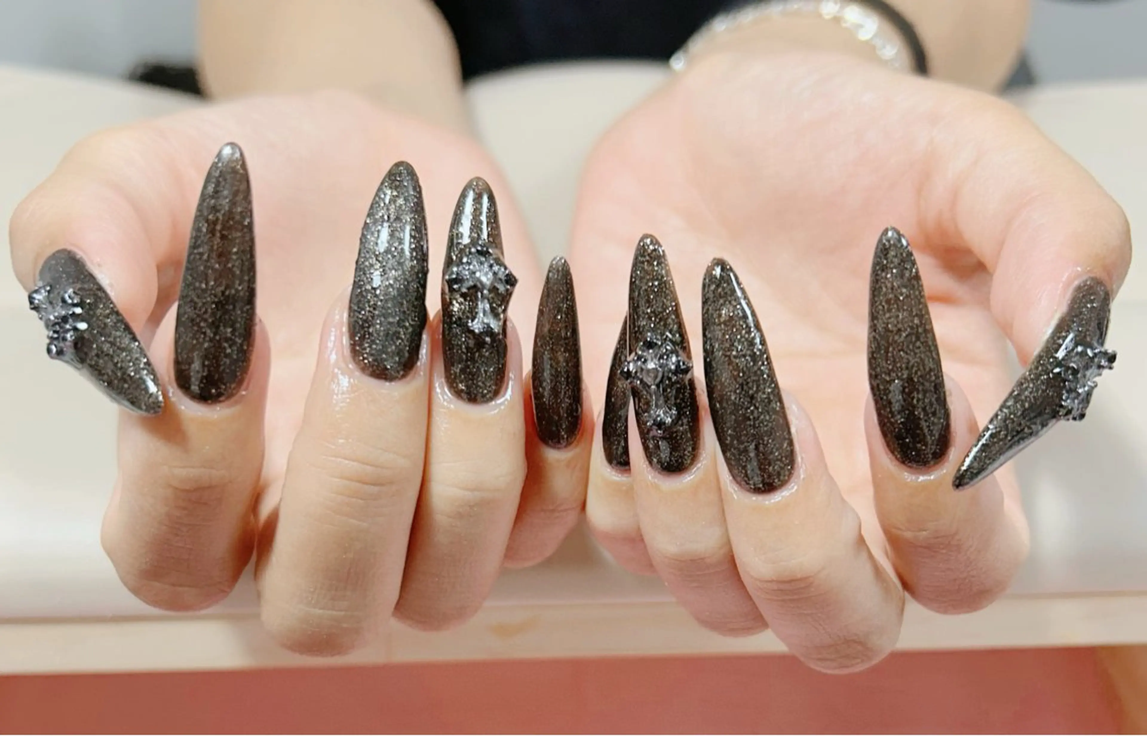 ネイル ラメ(グリッター) ネイルチップ ハンドネイル Floria KANAのネイルデザイン