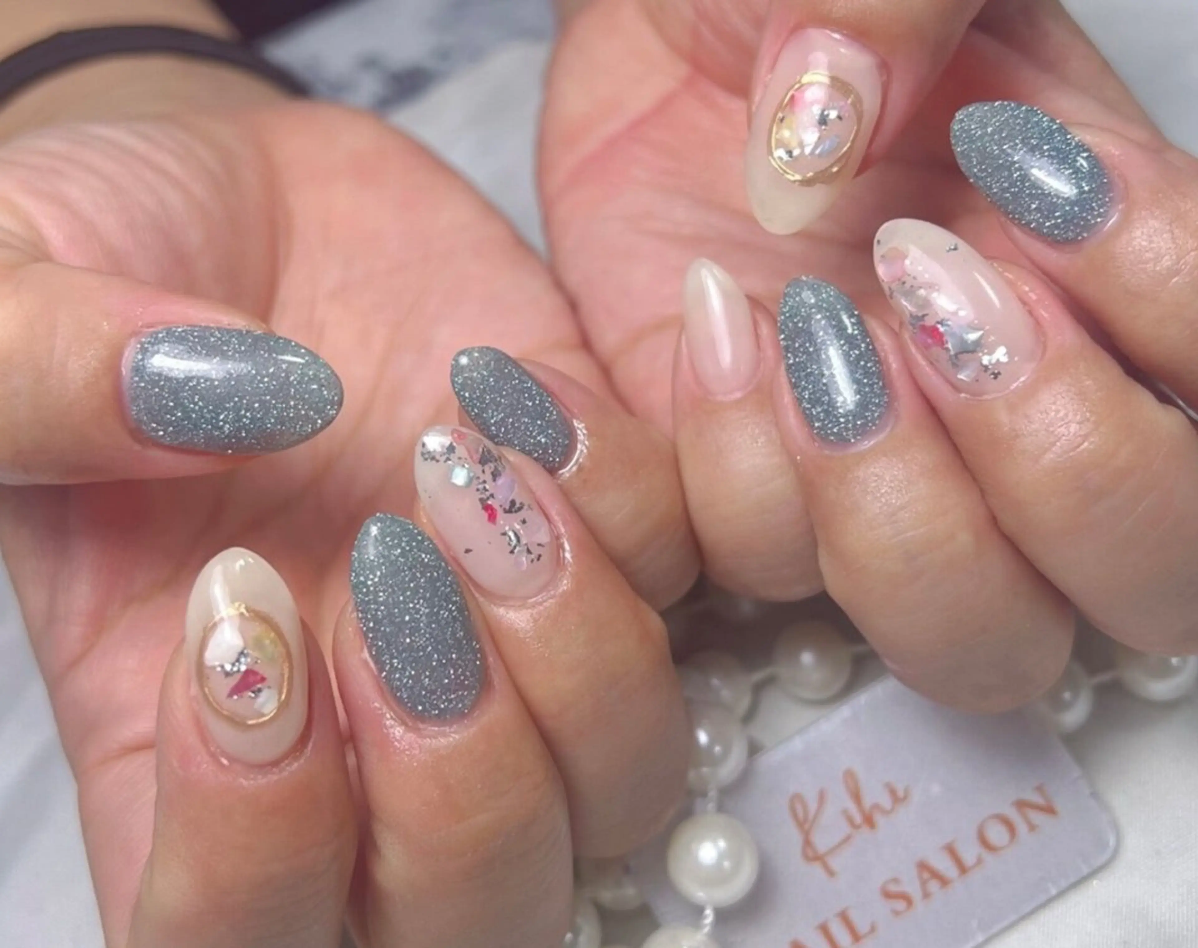 ネイル アートネイル フレンチネイル ジェルネイル グラデーション 韓国ネイル 村中 ハナのネイルデザイン