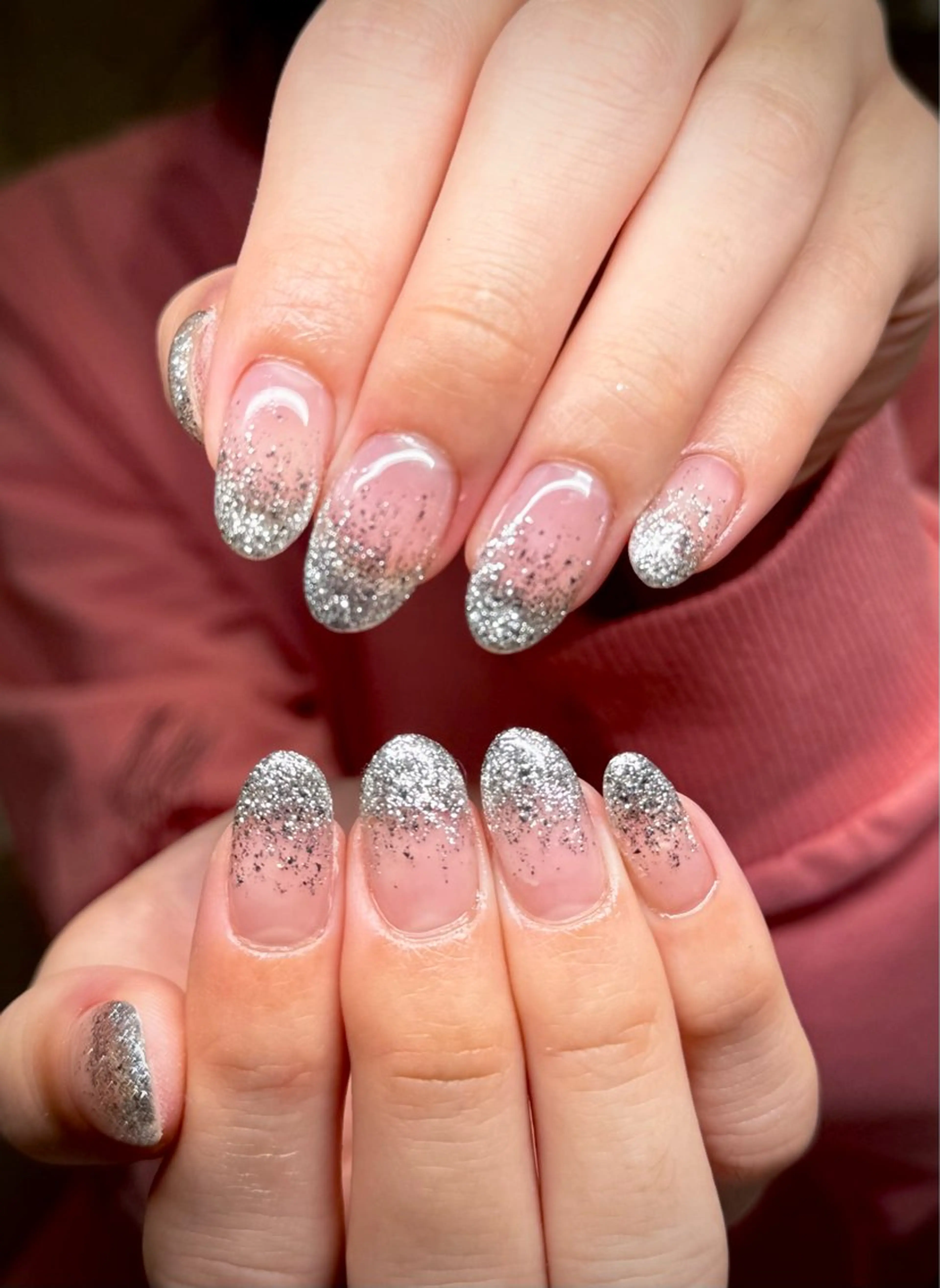 ネイル グラデーション ラメ(グリッター) ラメグラデーション Ruru akari 大阪天王寺のネイルデザイン