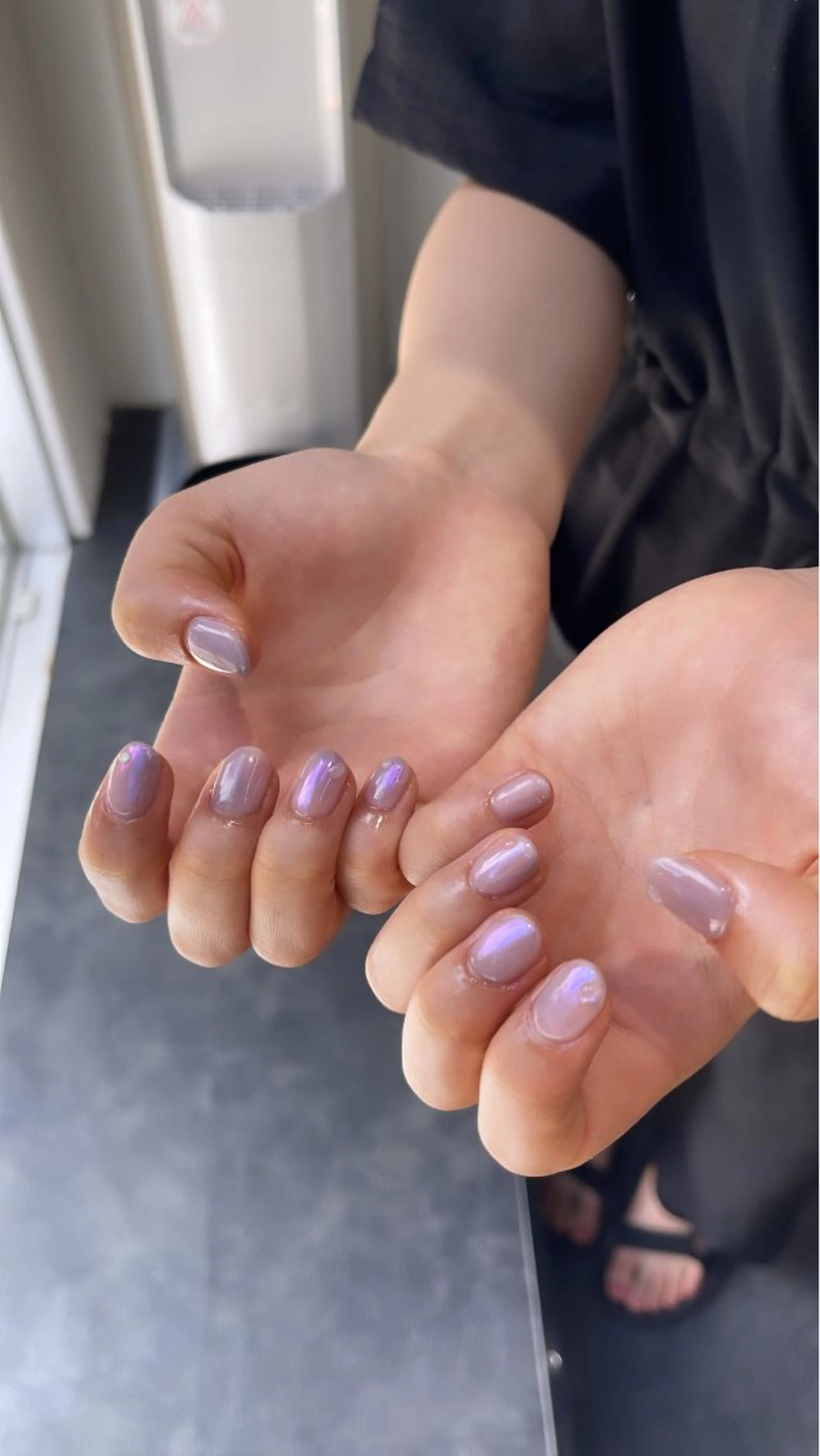 ネイル フレンチネイル マグネットネイル ニュアンスネイル ワンカラーネイル ハンドネイル GRANDE大須 Cecil💜のネイルデザイン