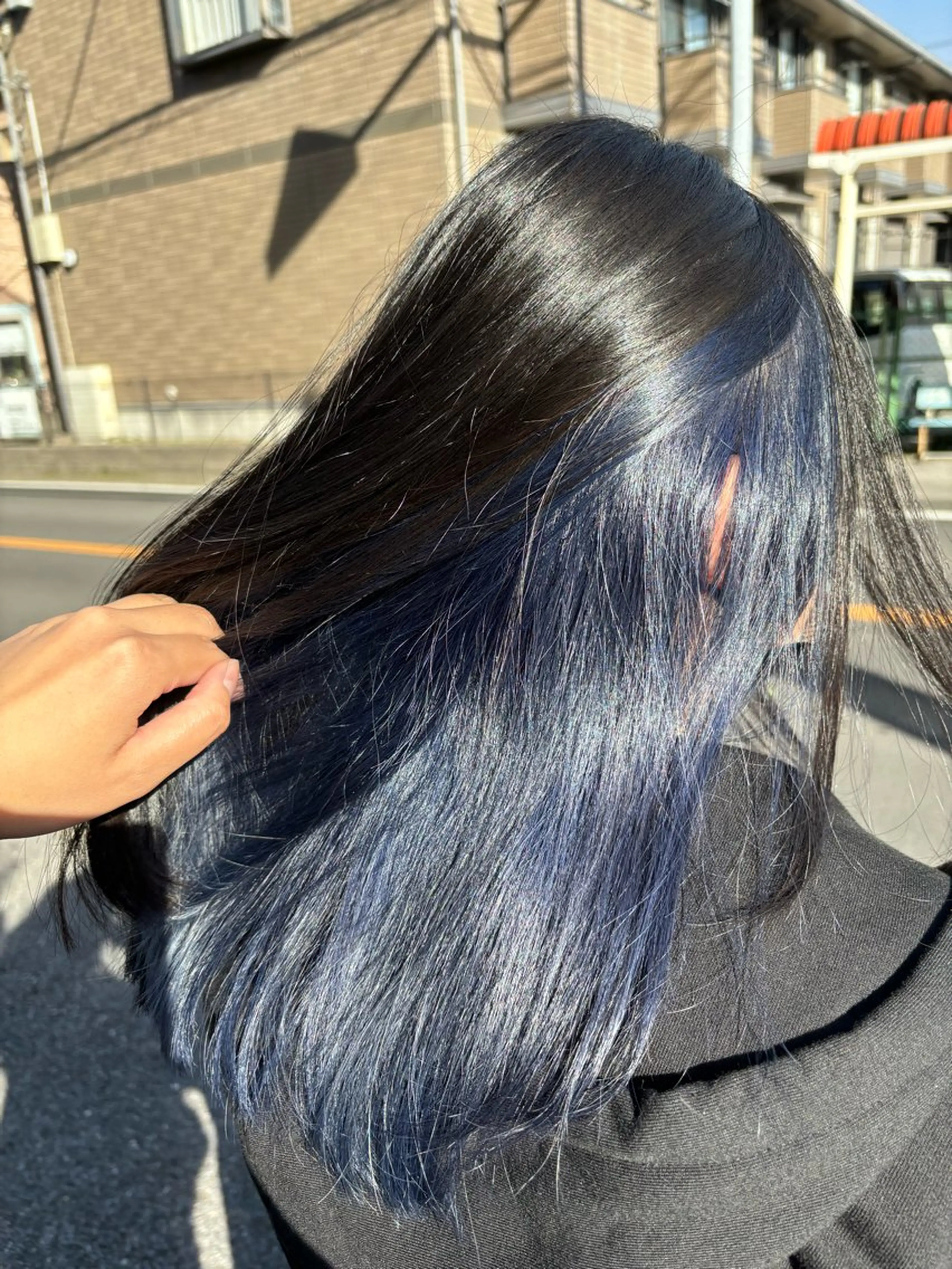 カラー インナーカラー ネイビーカラー AND LIFE hair&relax所属・TSUBASA🪽 モデルさん募集中のヘアスタイル