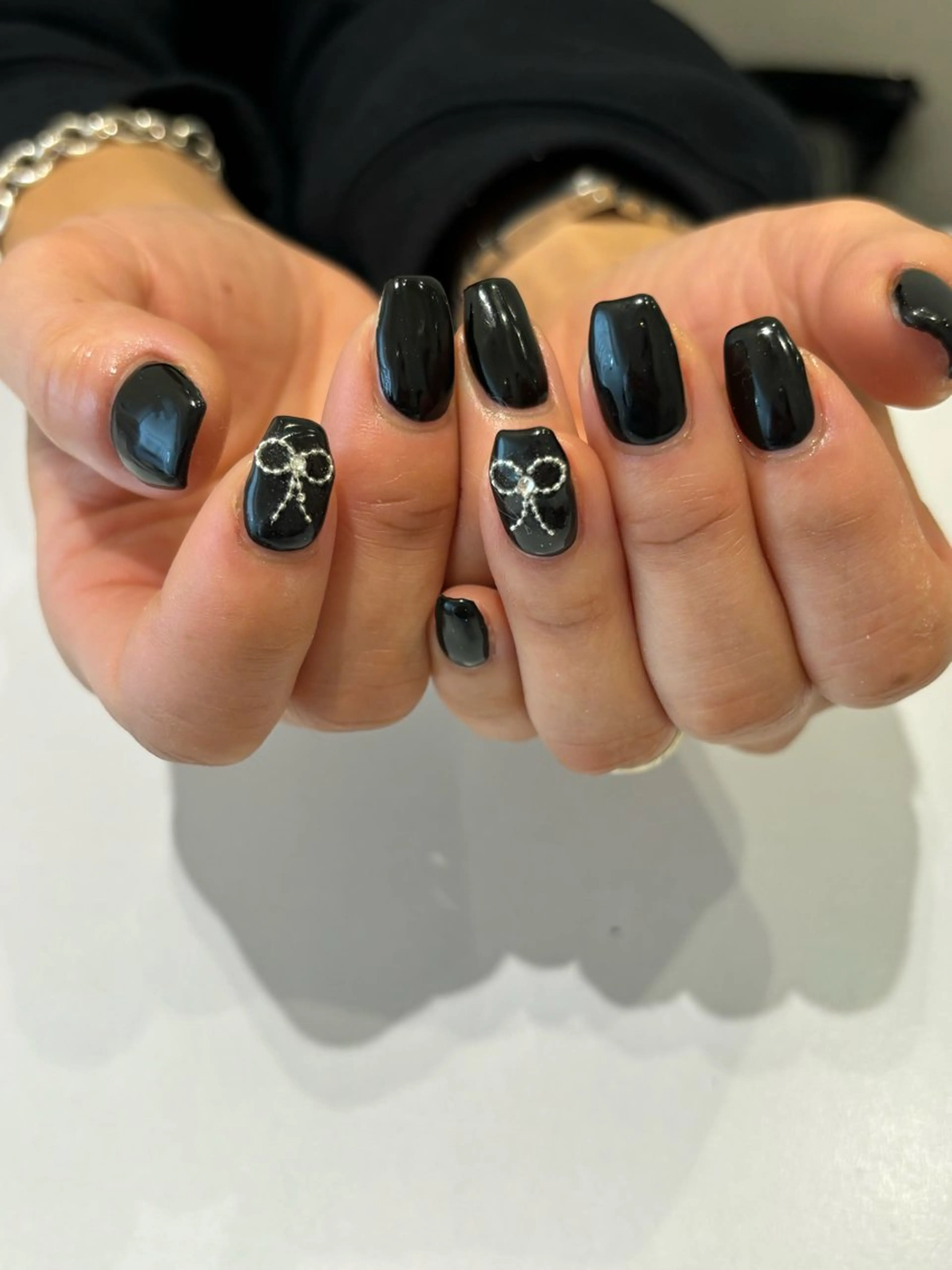 ネイル 韓国ネイル リボン Ann. nail.tokyo所属・Ann nailのネイルデザイン