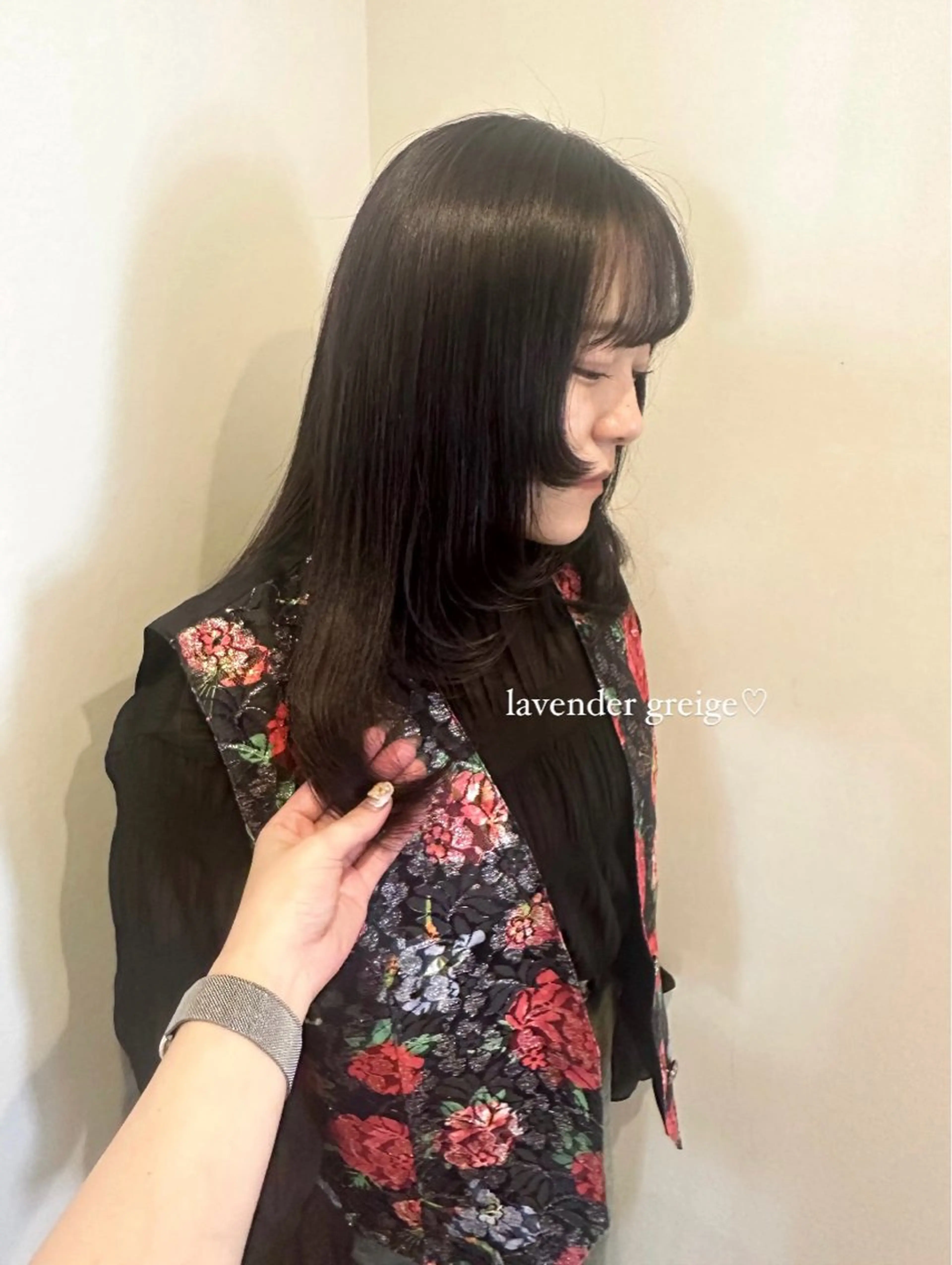 ロング カラー ヘアアレンジ ヘアカラー トリートメント Himawari♡ 柔らかいカラーのヘアスタイル