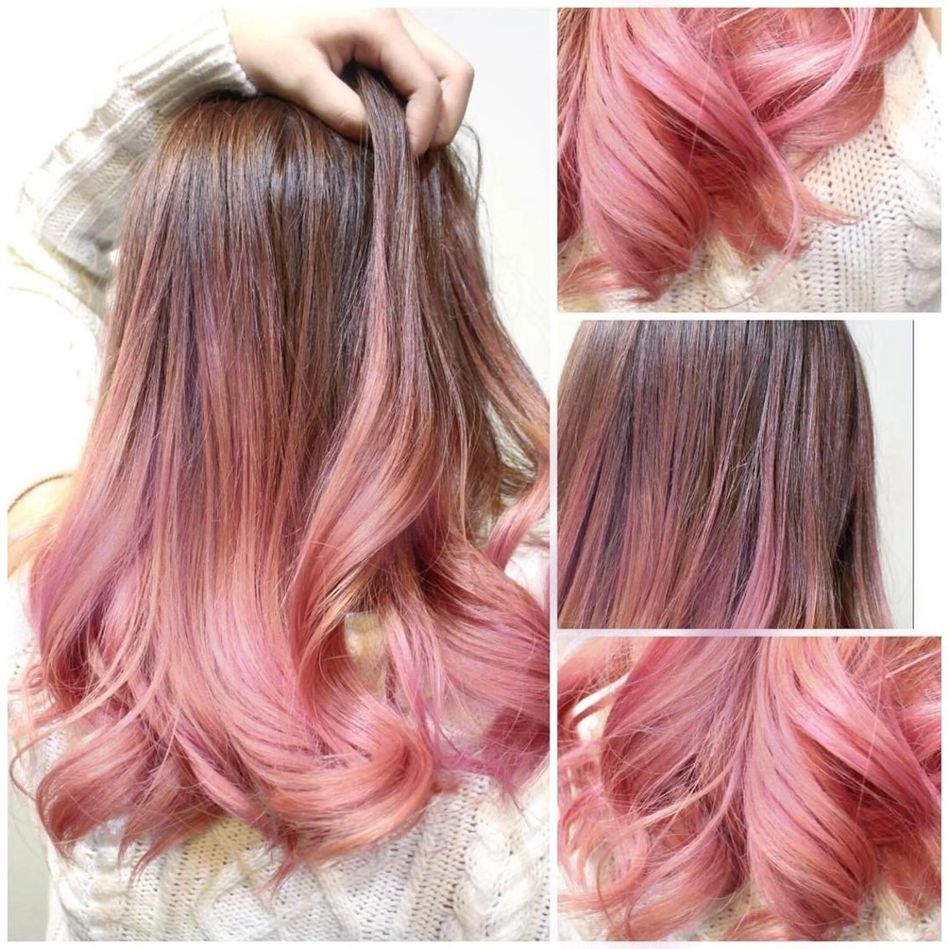 ミディアム カラー ヘアアレンジ ピンクカラー ヘアカラー トリートメント Shelltie Fiel (シェルティフィエル)所属・次世代シールエクステ 錦糸町 小泉 朋之のヘアスタイル