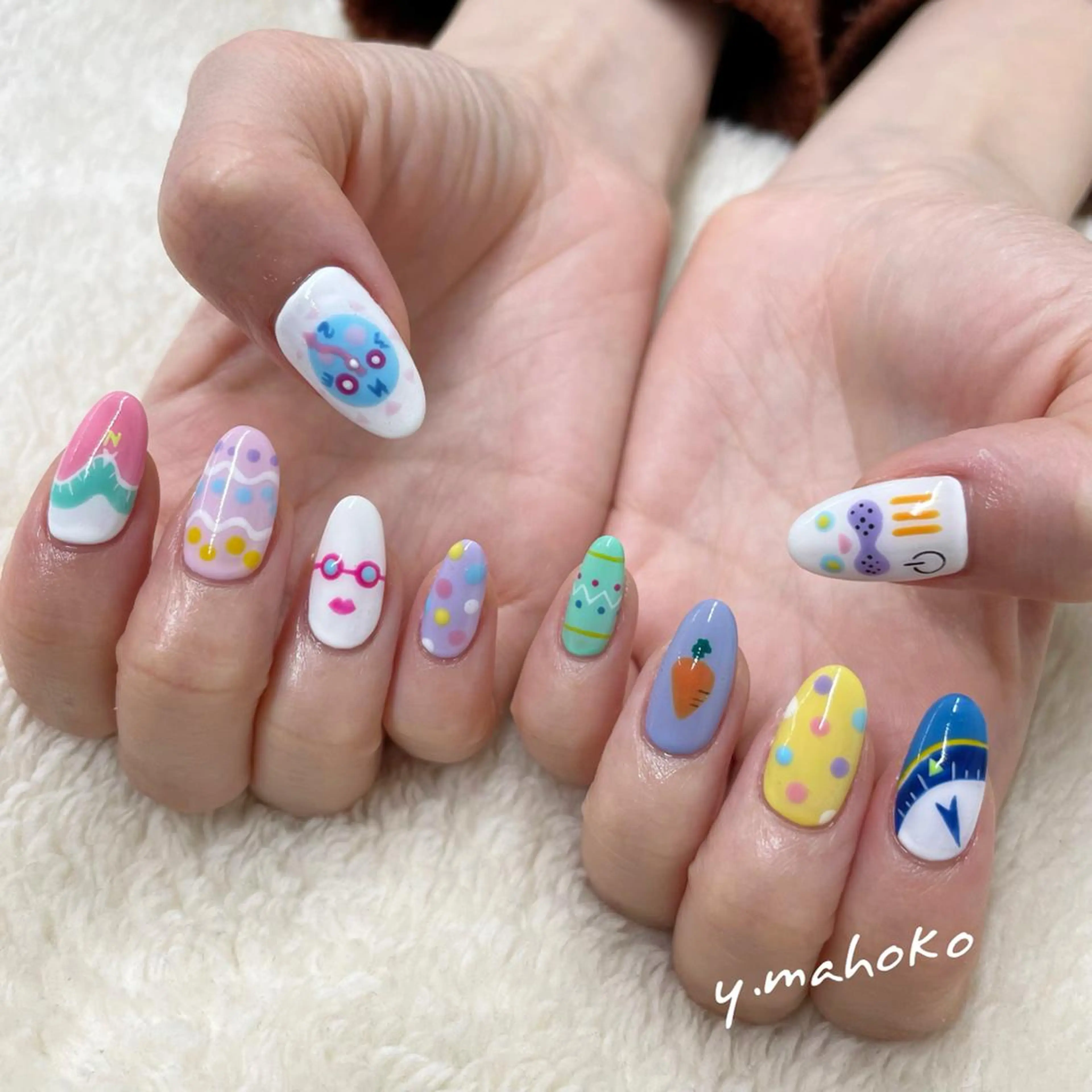 ネイル アートネイル ハンドネイル She nail studio 原宿所属・パラジェル有/ スカルプ/mahoのネイルデザイン