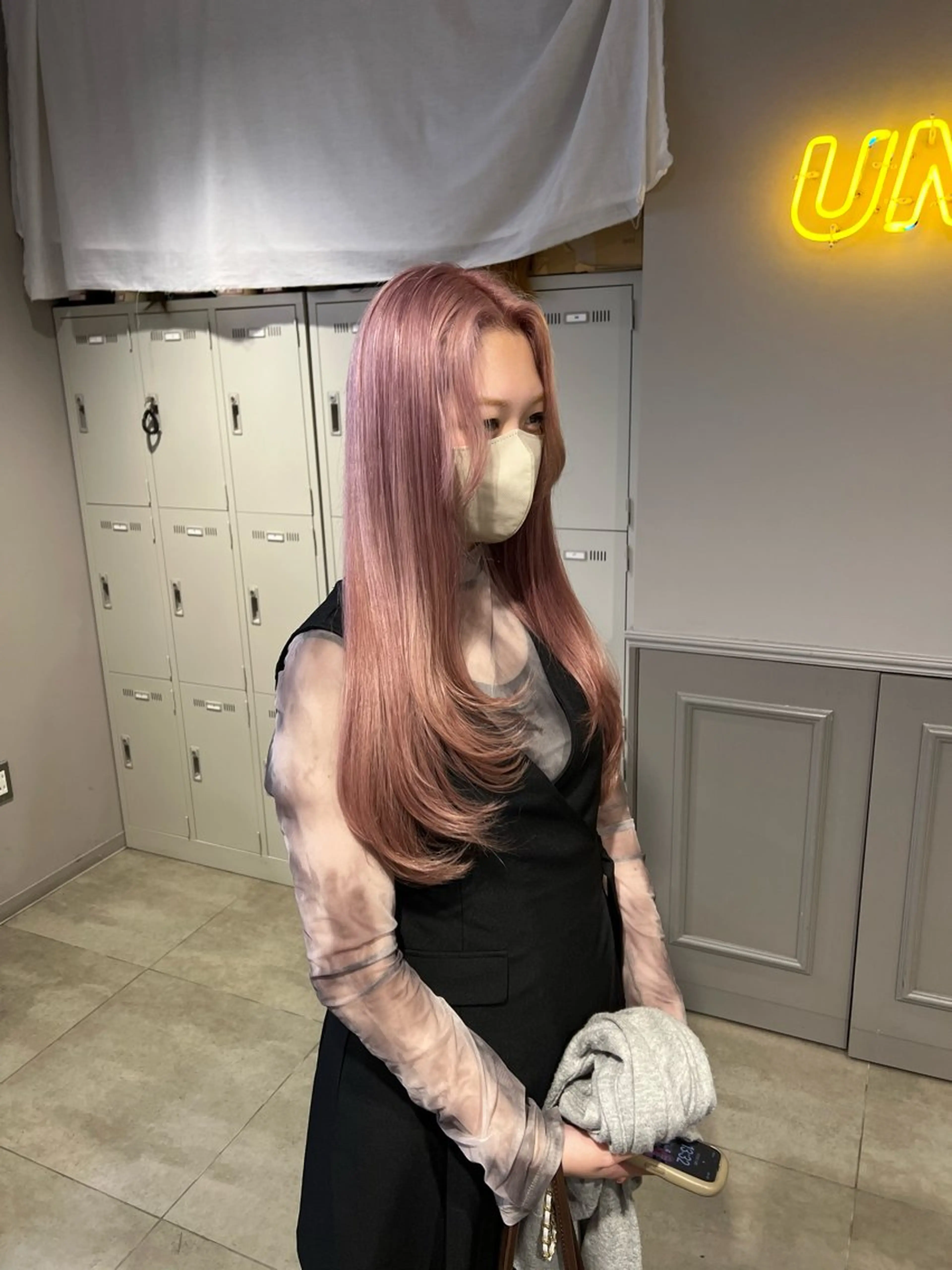 ロング カラー カット 韓国レイヤーカット /REIのヘアスタイル