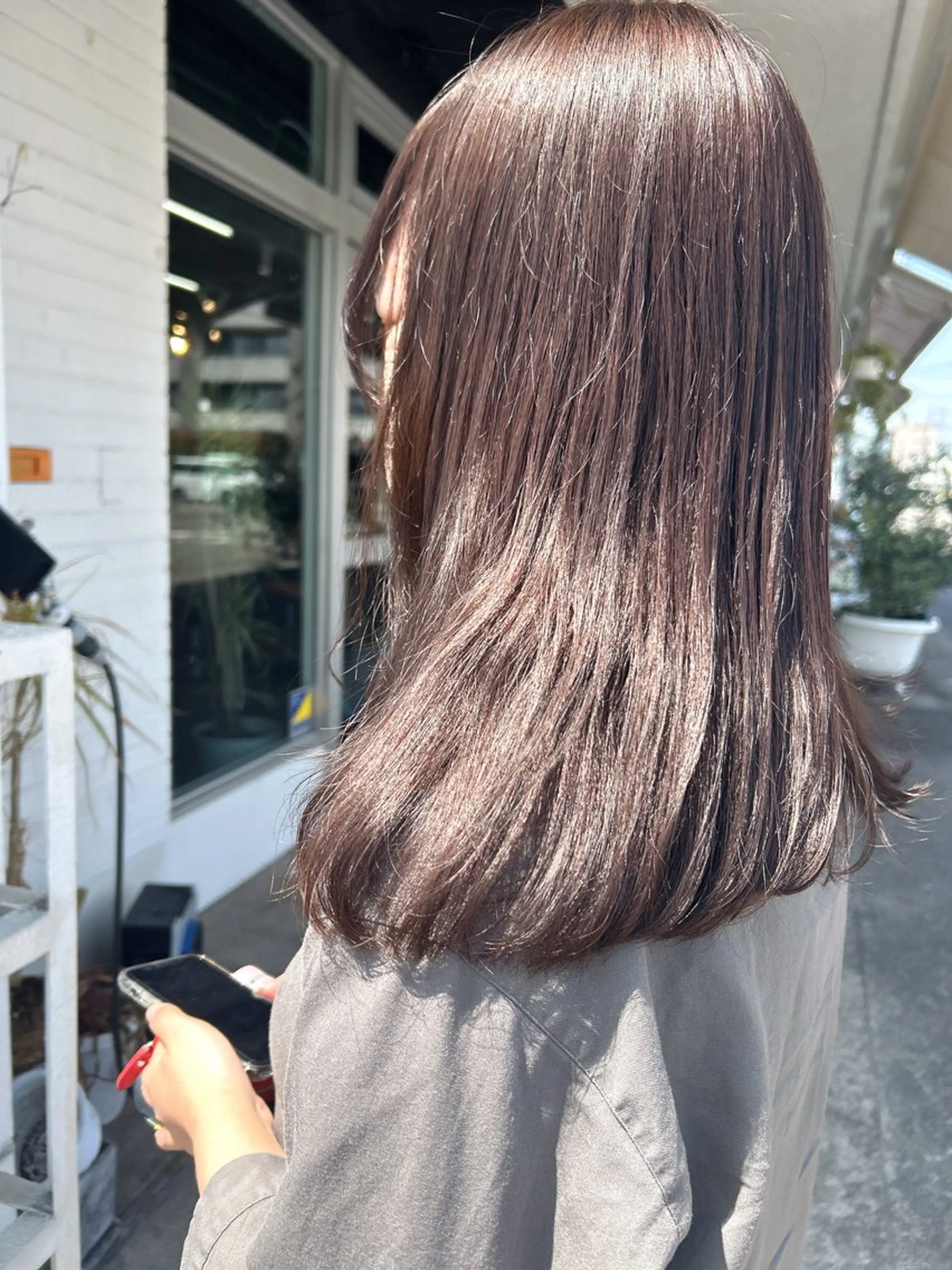 セミロング カット ヘアカラー shiho/レイヤー /透明感カラーのヘアスタイル