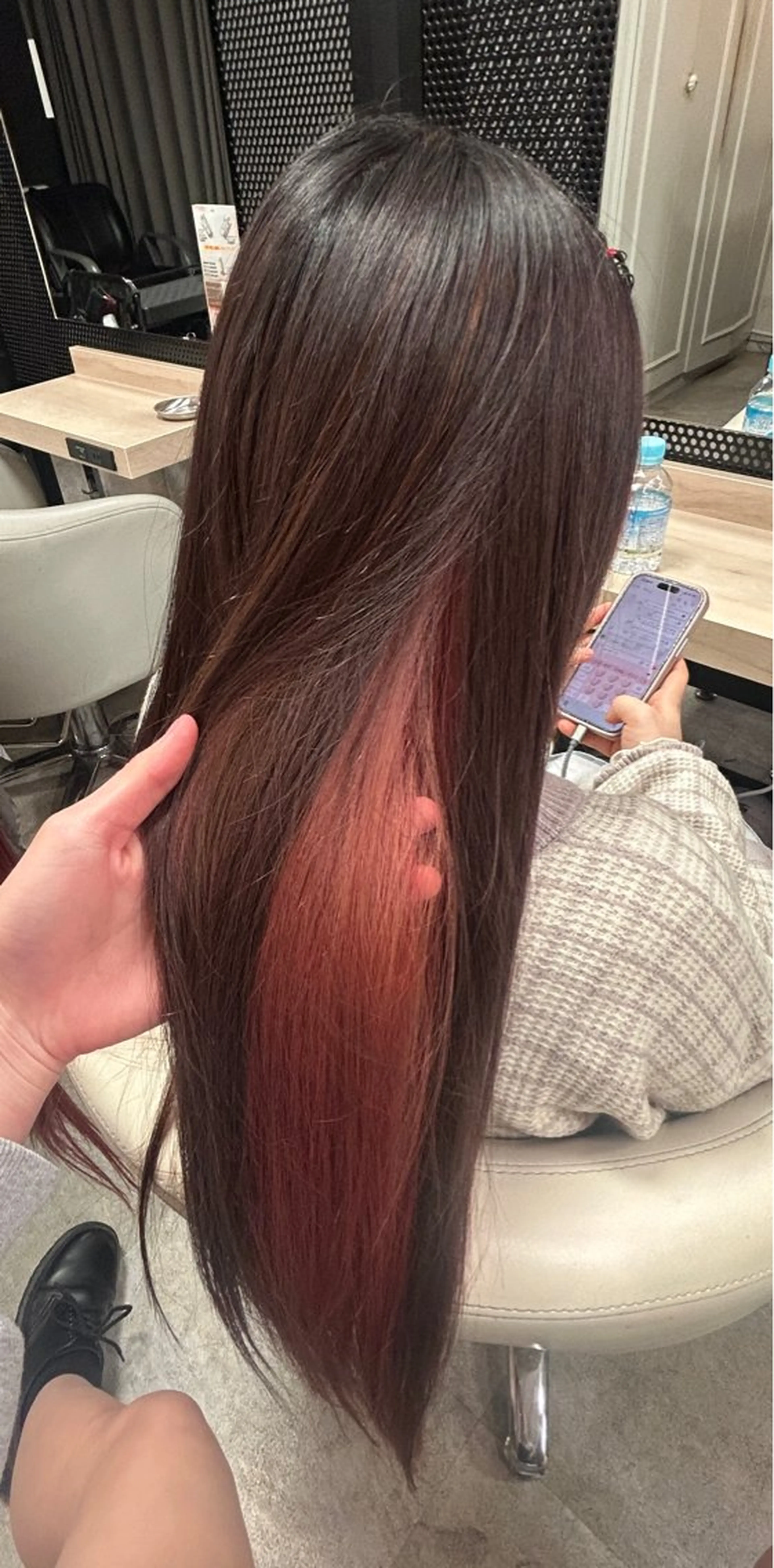 ロング カラー エクステ 縮毛•ハイトーン ・着付け Runaのヘアスタイル