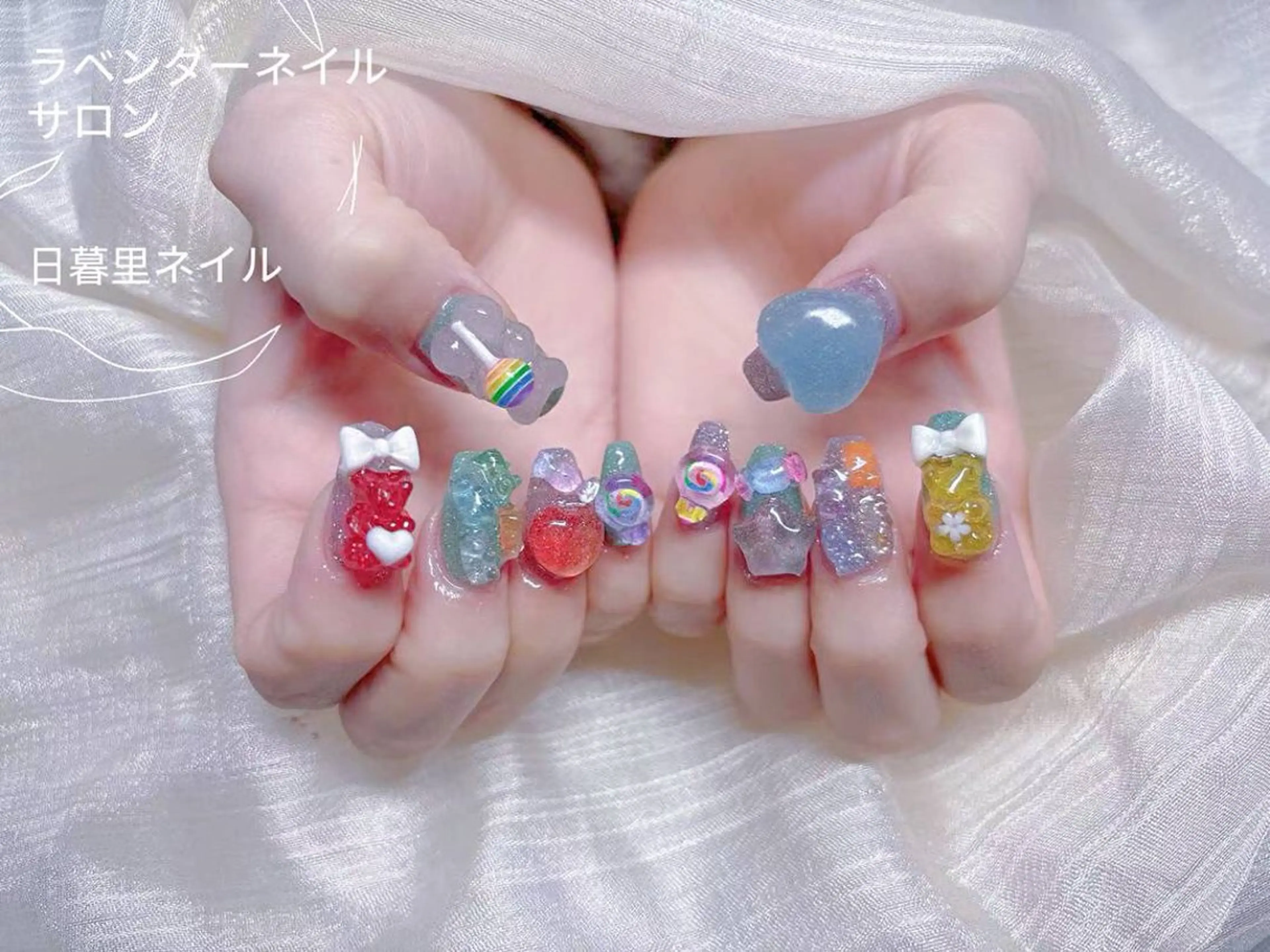 ネイル ラベンダー💖日暮里 ルル💖ネイルのネイルデザイン