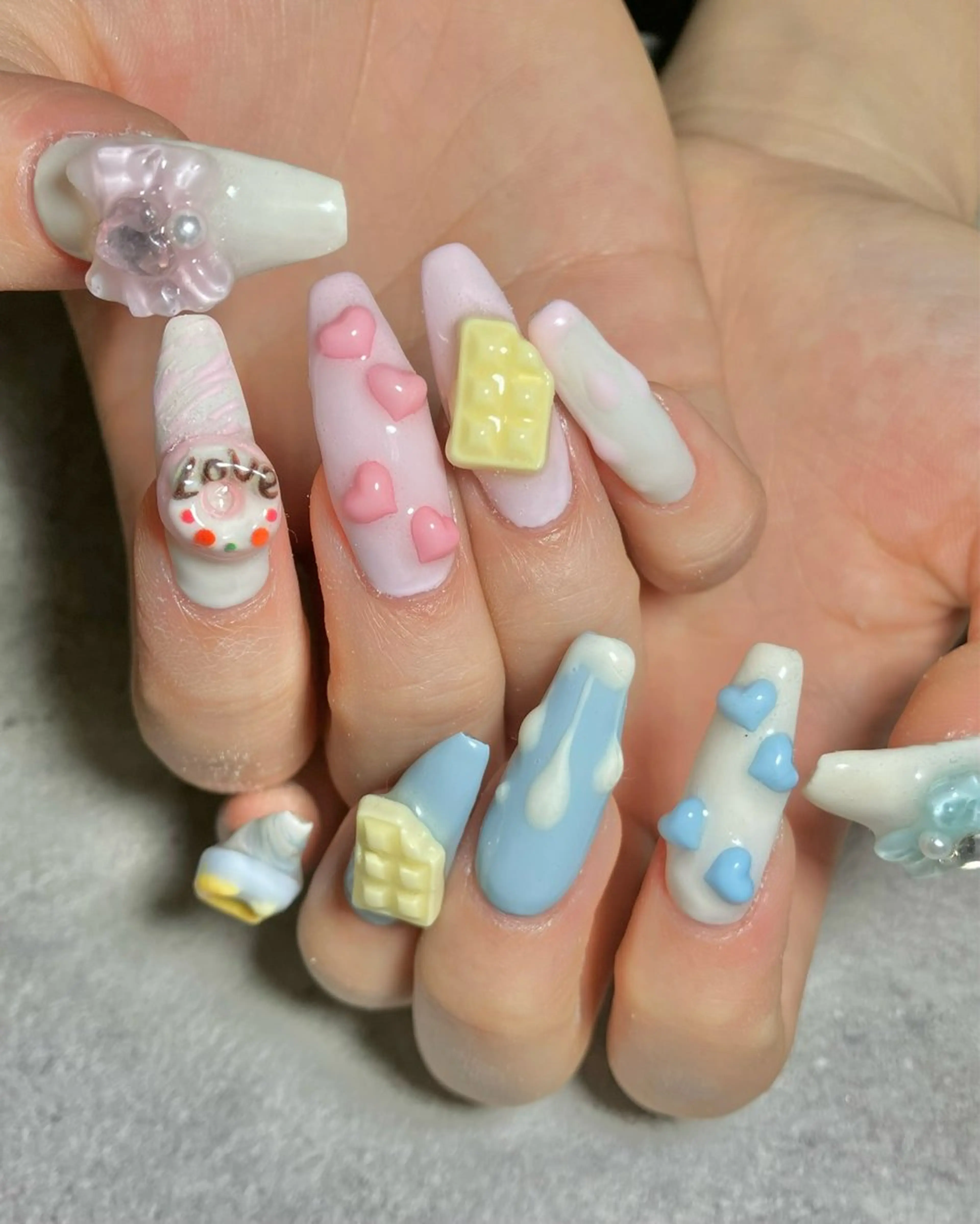 【10本長さ出し】持込みデザインやり放題3.5h　［パラジェル］※空き時間表示されない為予約リクエスト下さいの写真