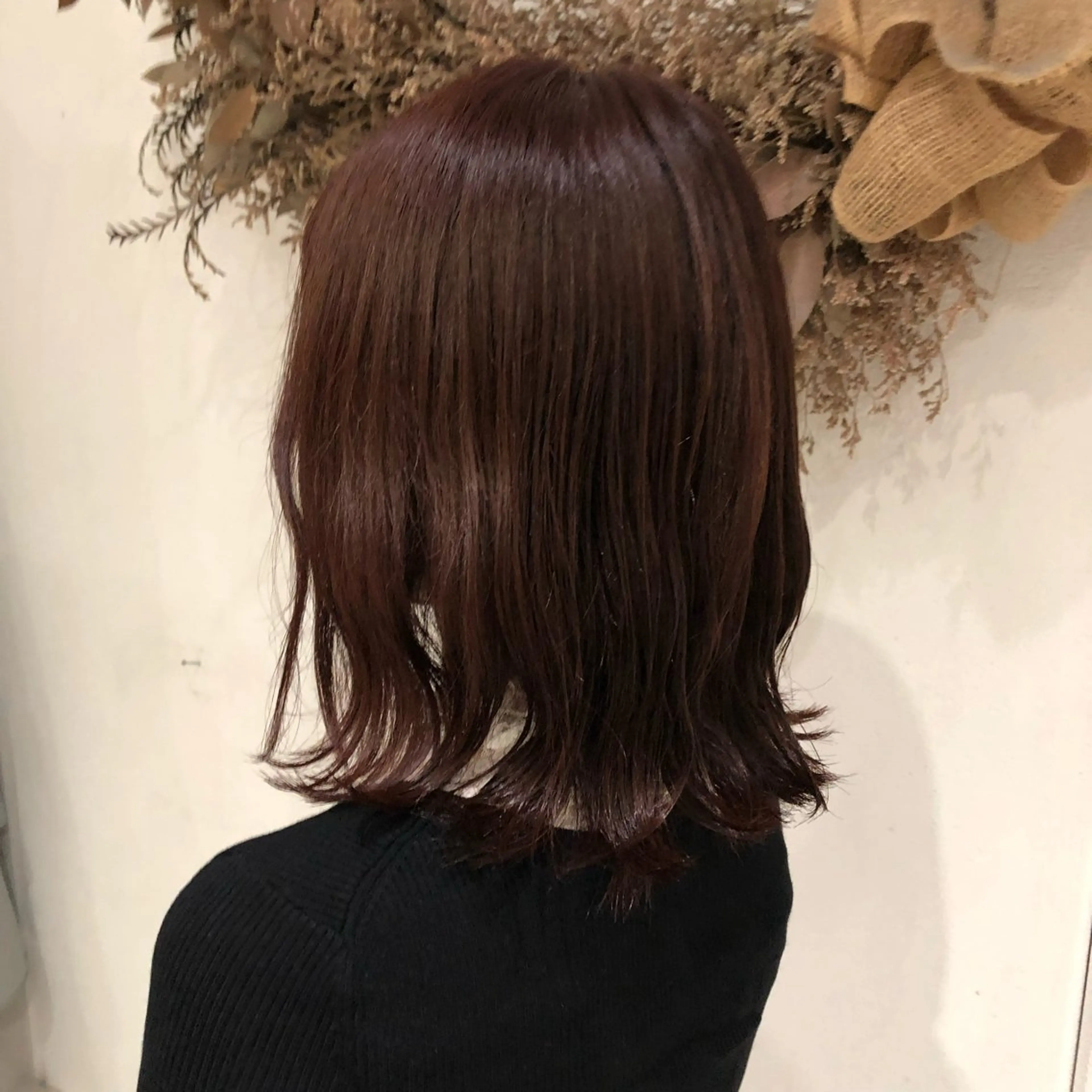 ミディアム ヘアカラー トリートメント 高津 千慧のヘアスタイル