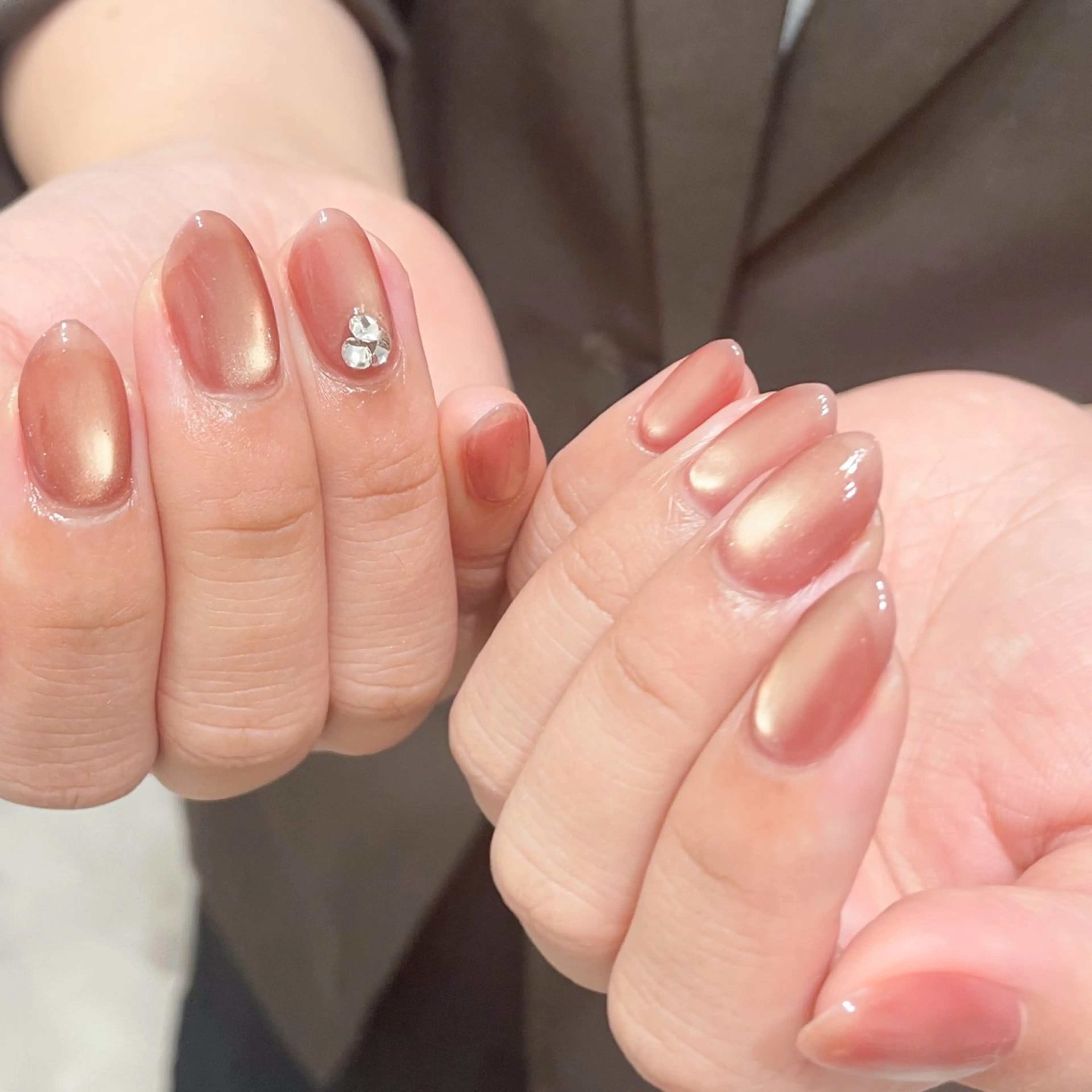 ネイル マグネットネイル ハンドネイル Belle まえだ ⋆. 𐙚 ⌒♡｡．のネイルデザイン