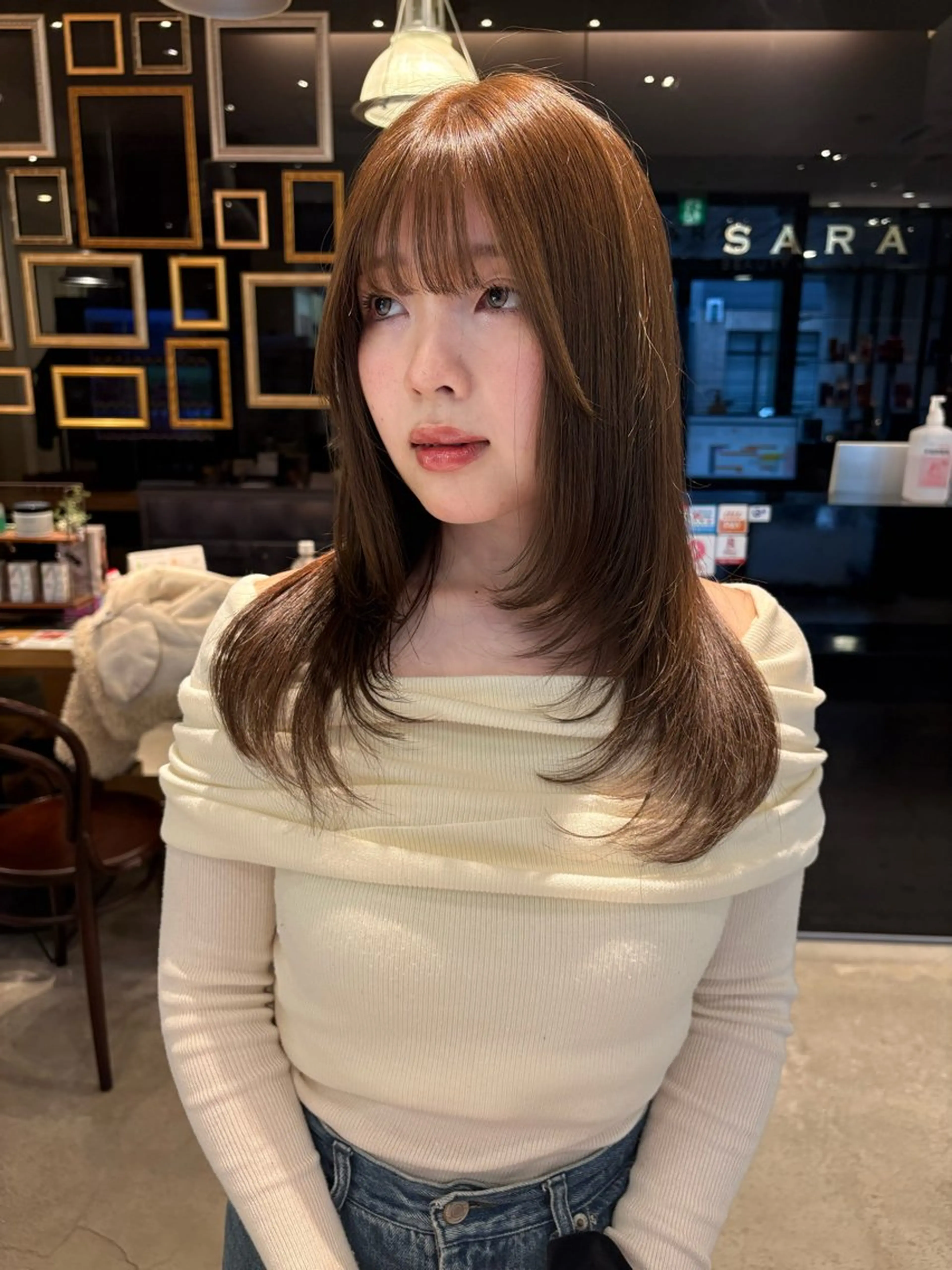 ロング レイヤーカット カット 【SARA】 meiのヘアスタイル