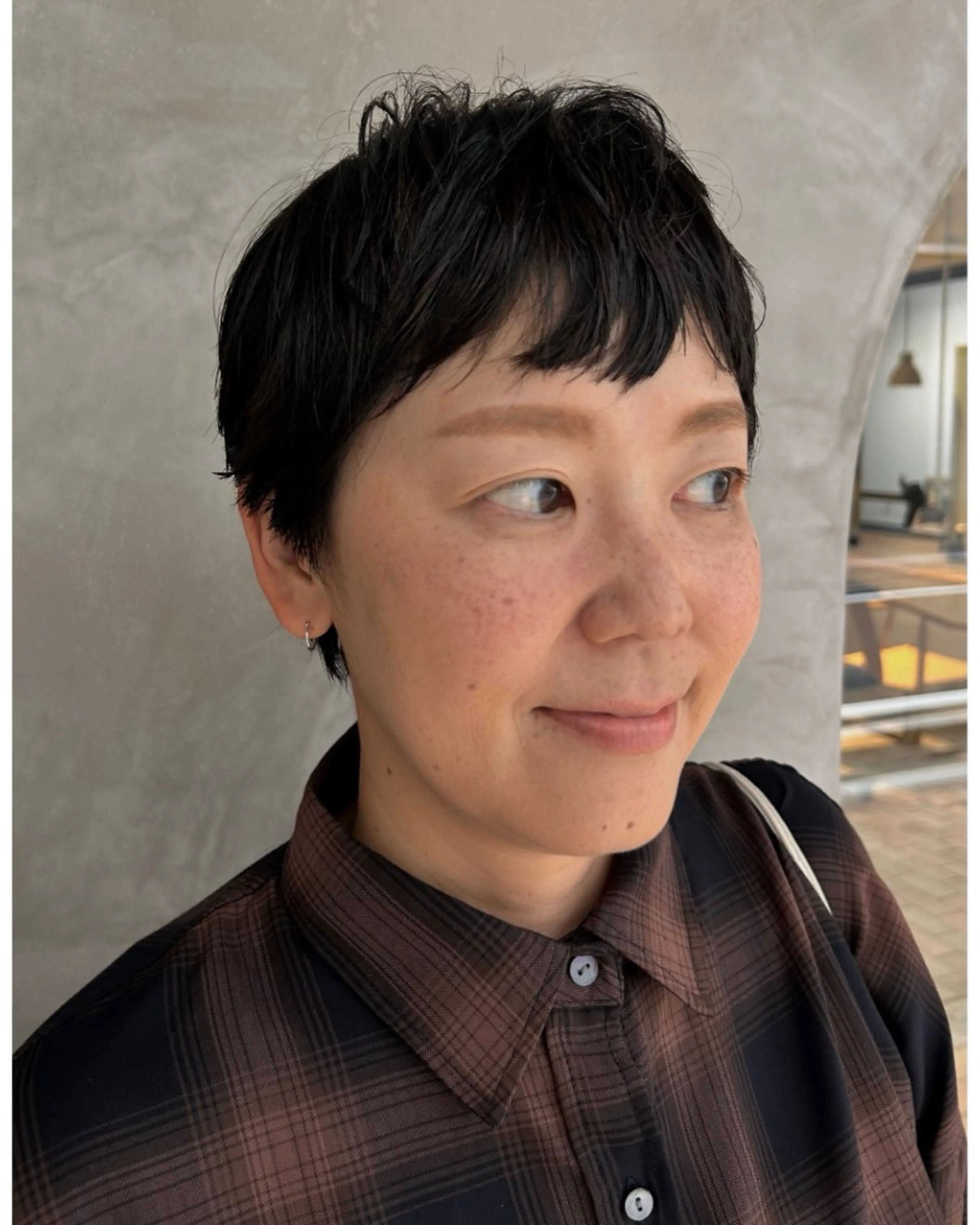 ショート カラー カット デザインカット/ パーマ/nanaのヘアスタイル