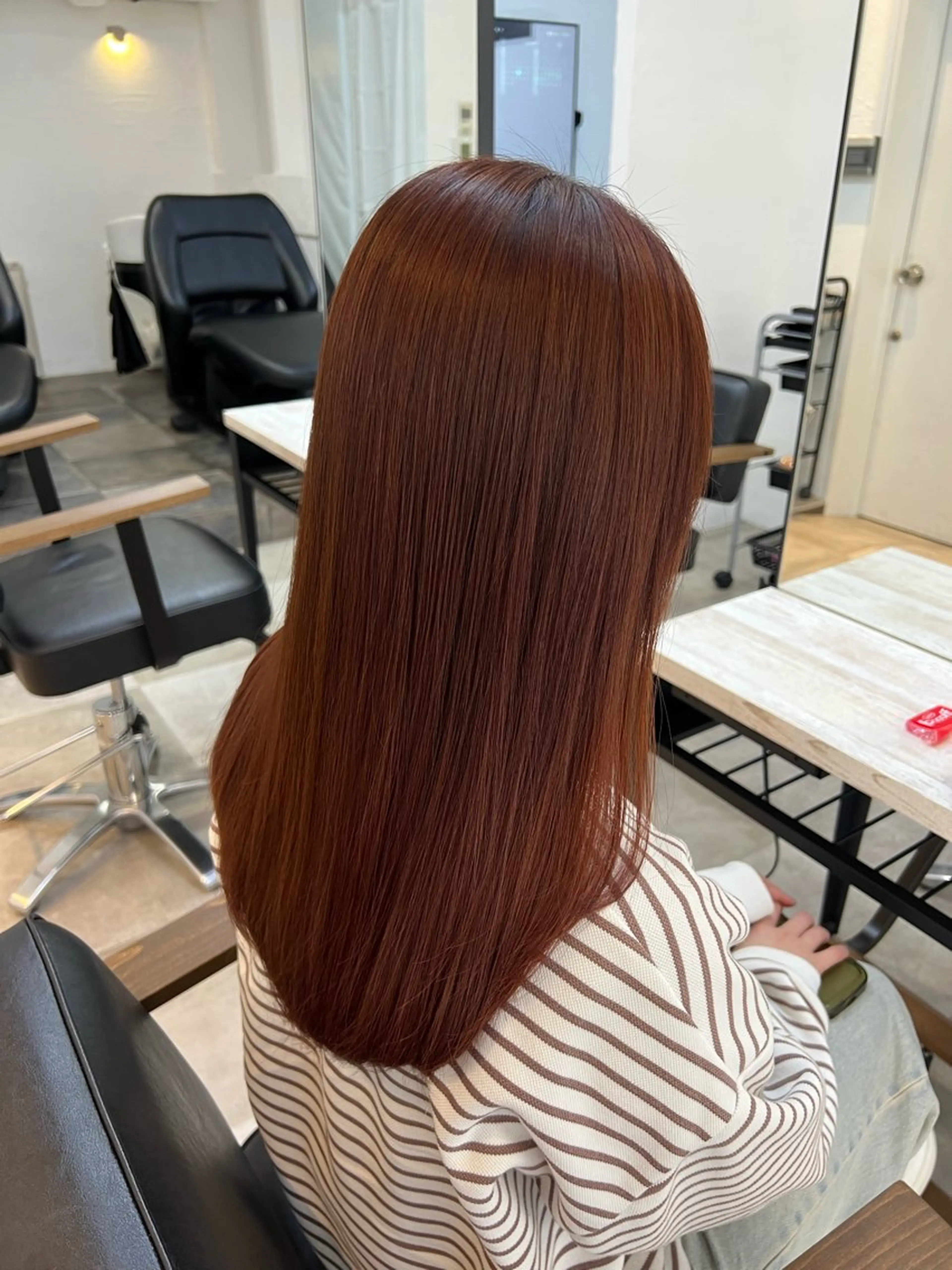 セミロング カラー 🥀韓国ヘア🥀 宮津真菜のヘアスタイル