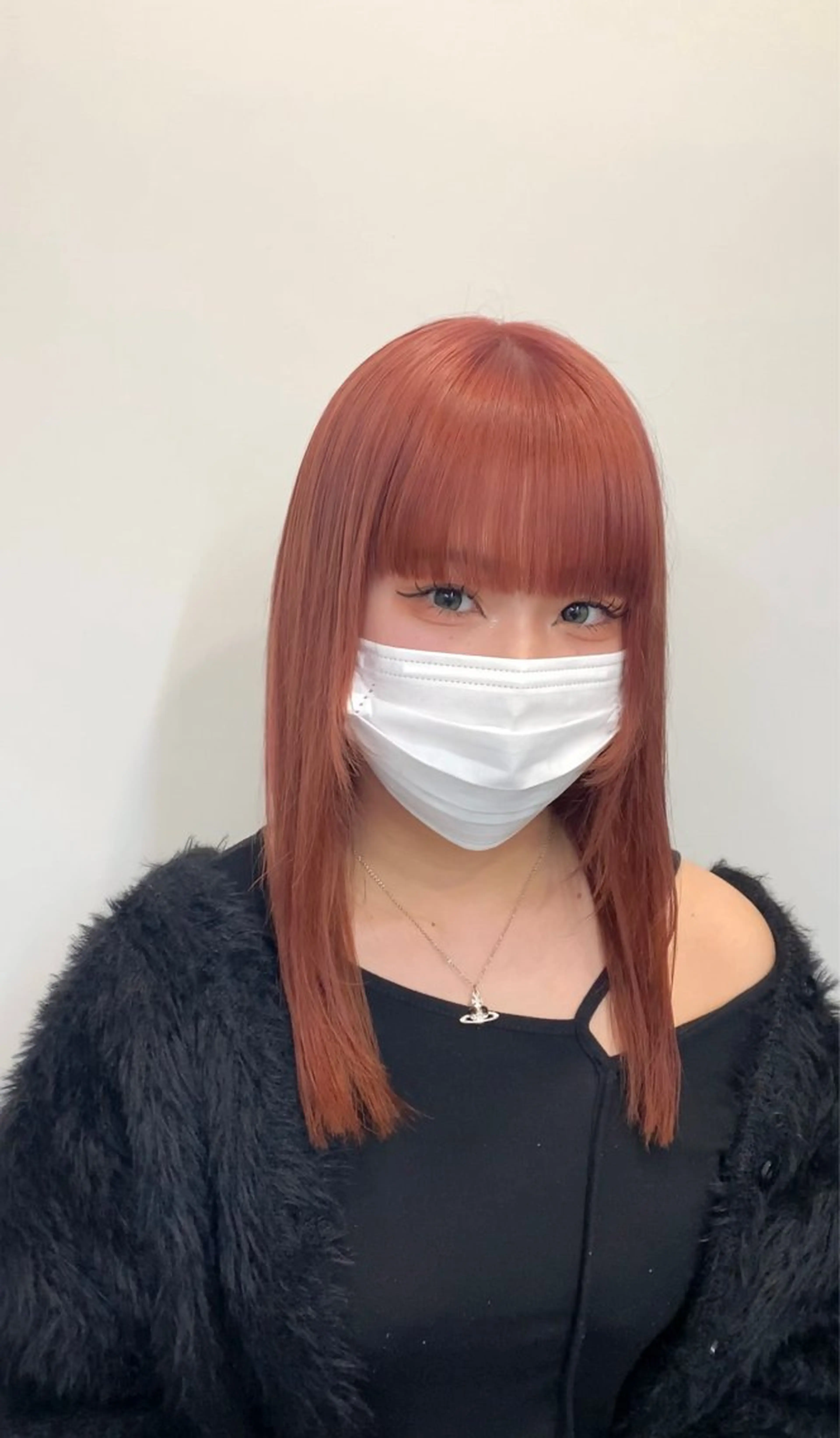 ミディアム カラー ブリーチ デザインカラー ハイトーンカラー 似合わせカット ウルフカット sunc所属・梅田l大人韓国ヘア レイヤー×艶カラーのヘアスタイル