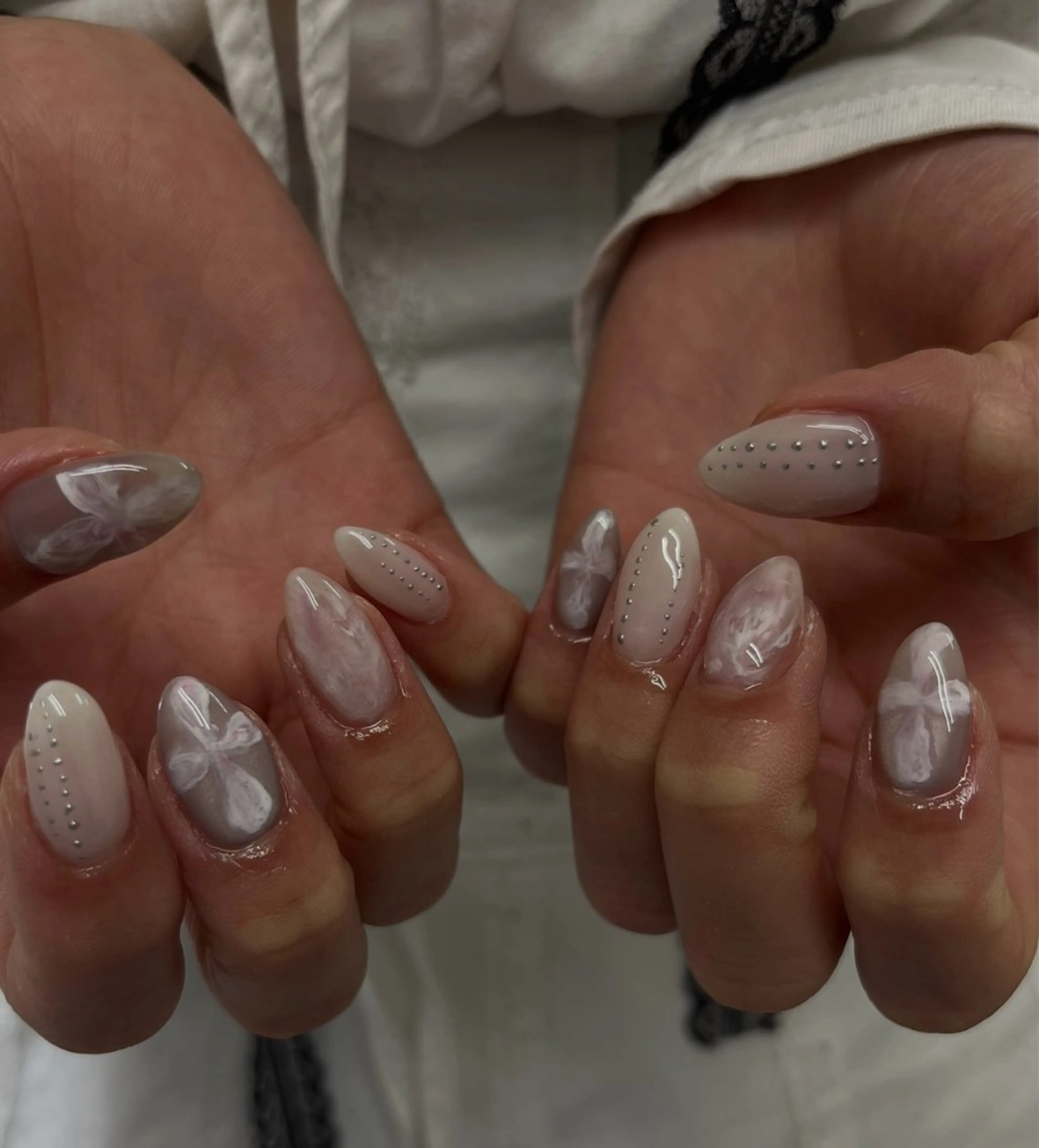 ネイル ハンドネイル Maya 🧊🫧‪のネイルデザイン