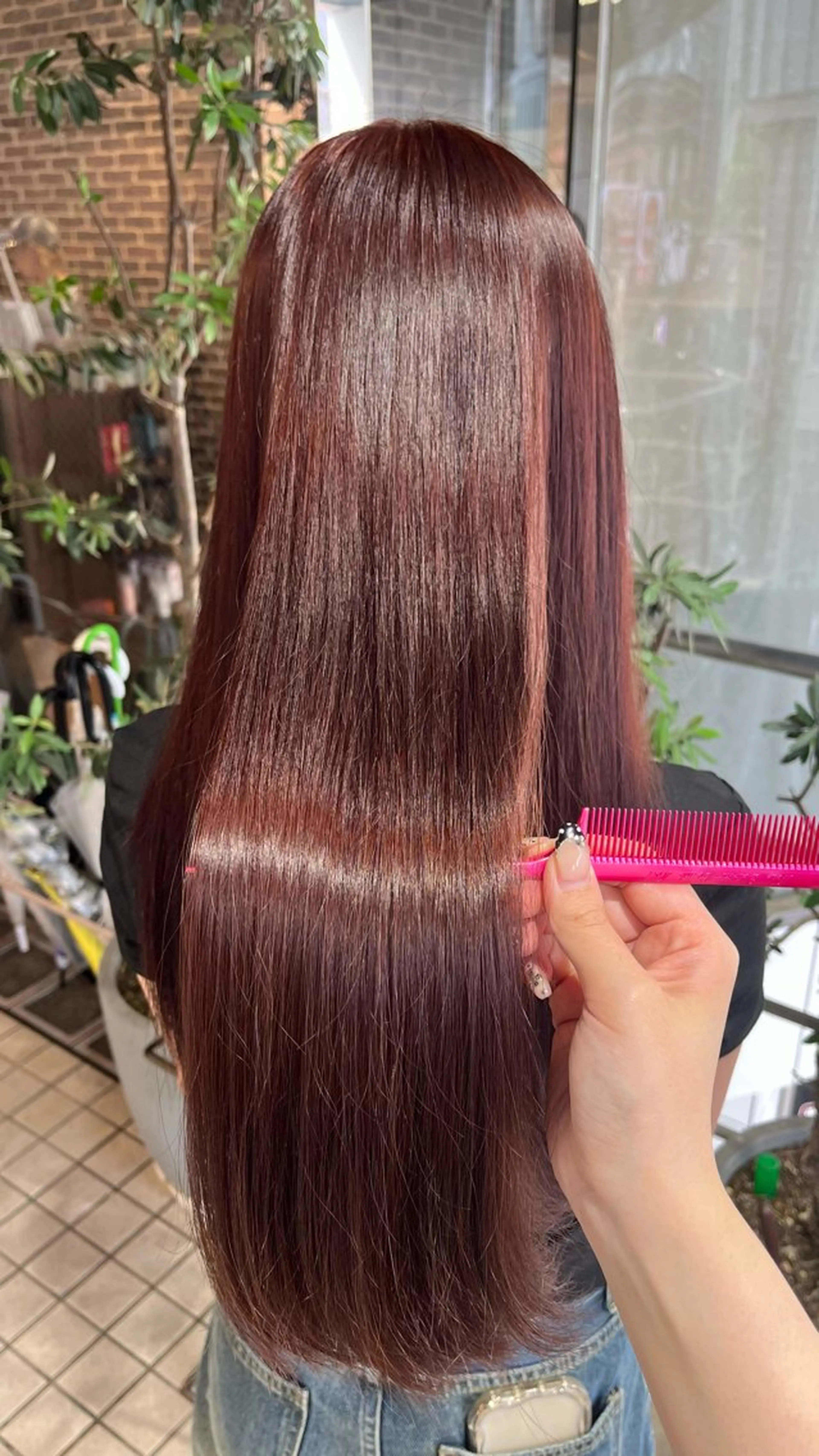 ロング カラー ヘアカラー トリートメント 🎀暖色カラー/ ハナ🎀のヘアスタイル