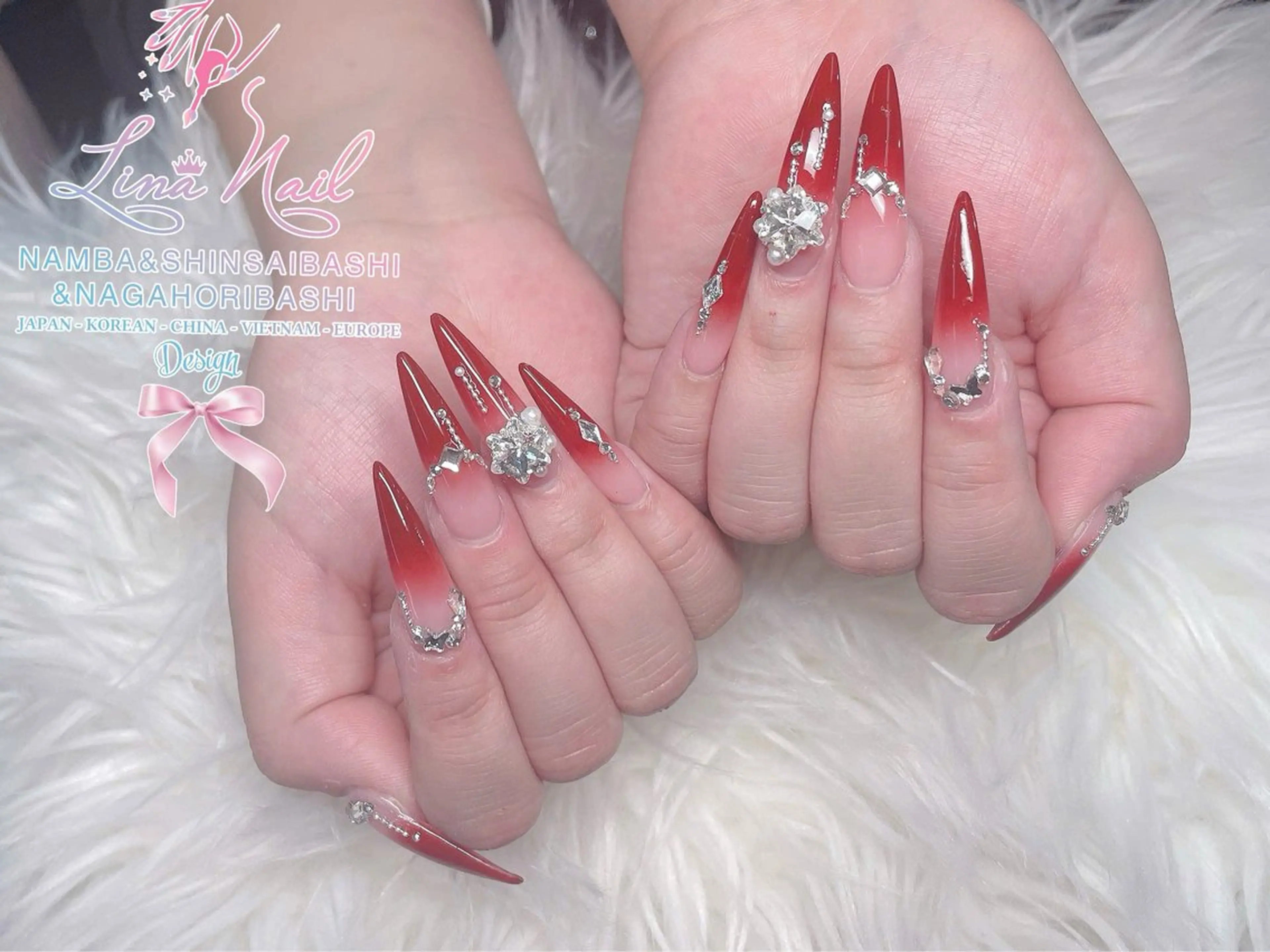 ネイル フットネイル ジェルネイル 持ち込み ネイルチップ ハンドネイル リナネイル 長堀橋店／東心斎橋店のネイルデザイン