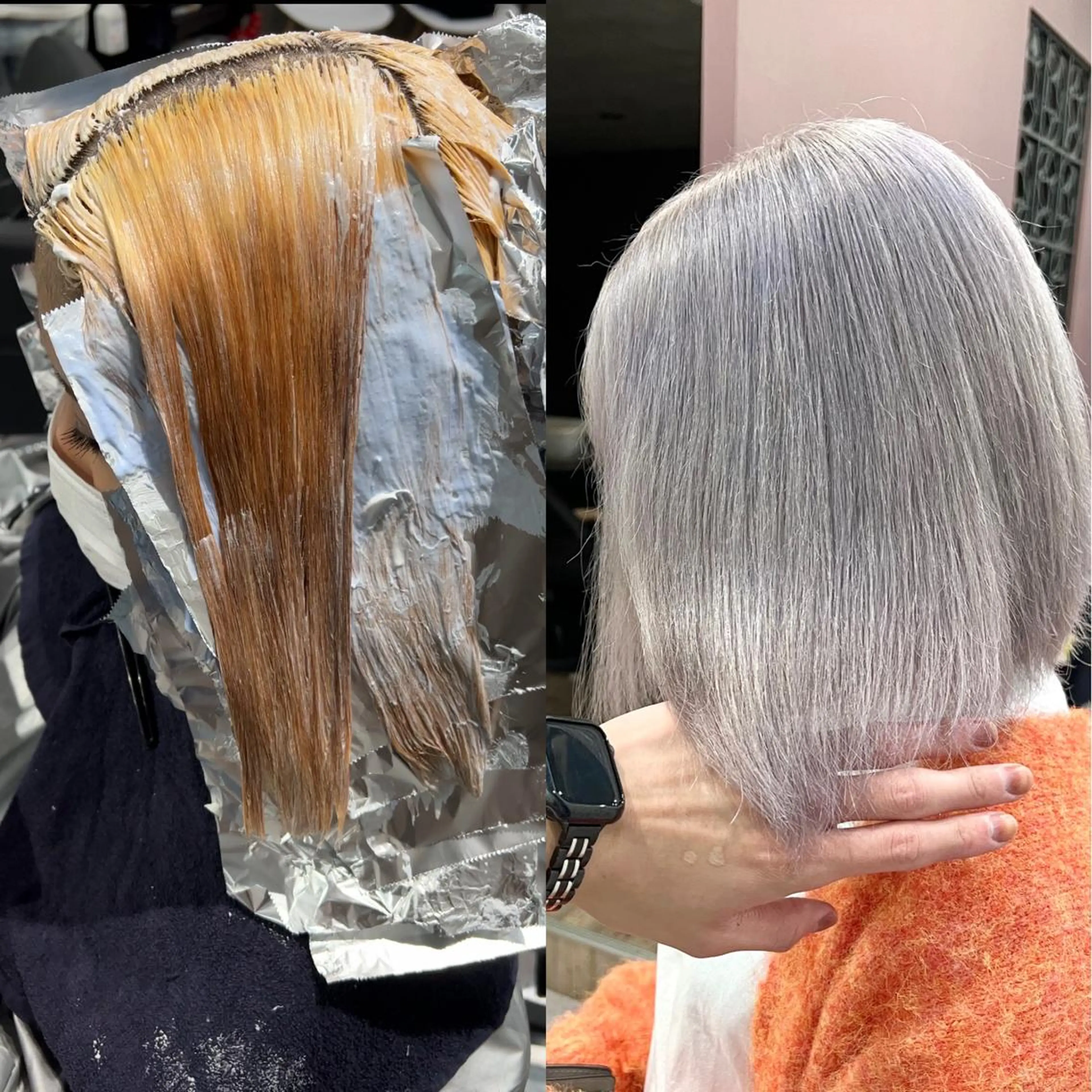 ショート カラー ブリーチ Via officialのヘアスタイル