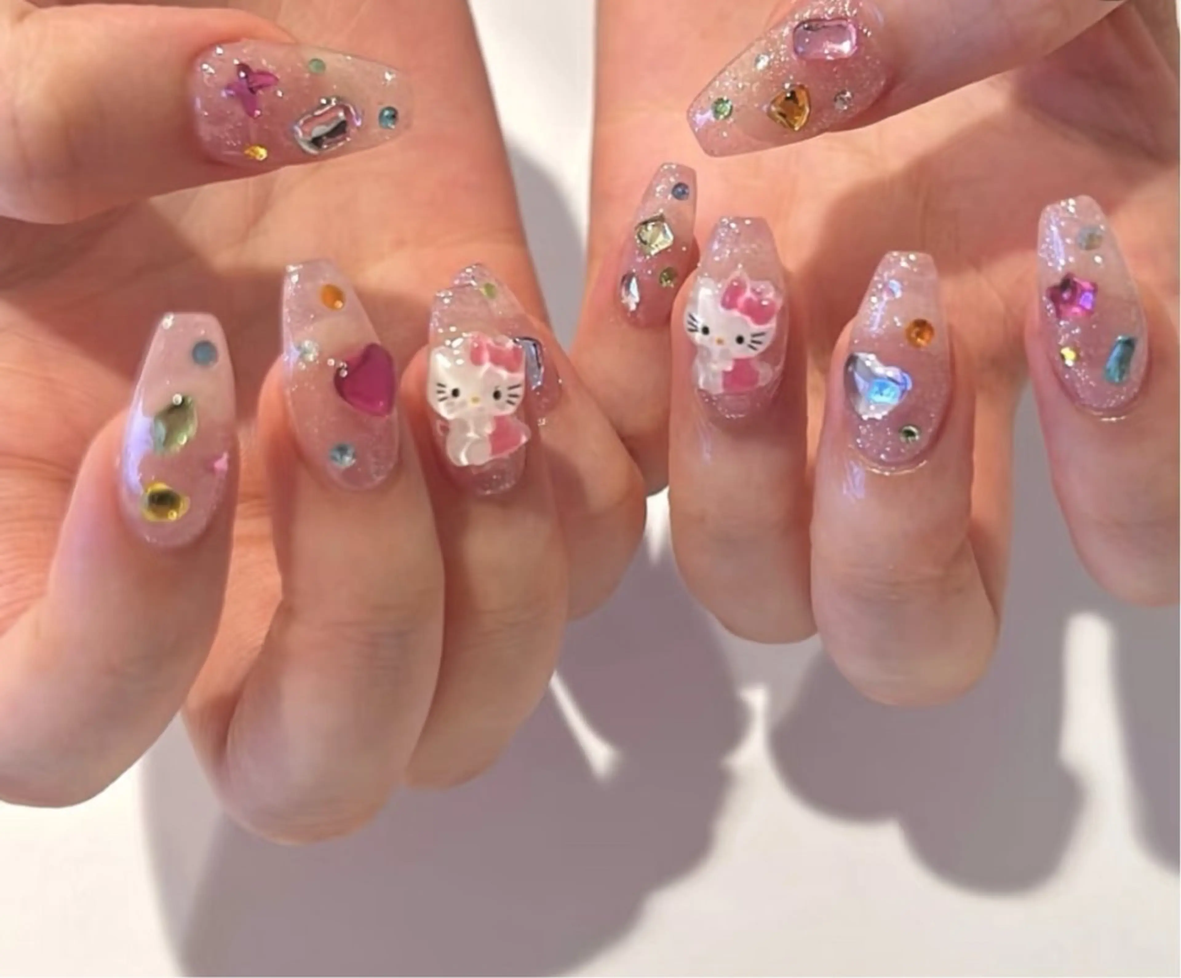 ネイル アートネイル オーロラネイル チークネイル フレンチネイル ガラスフレンチ ハンドネイル 🎀🎀YooLi Nail Salonのネイルデザイン