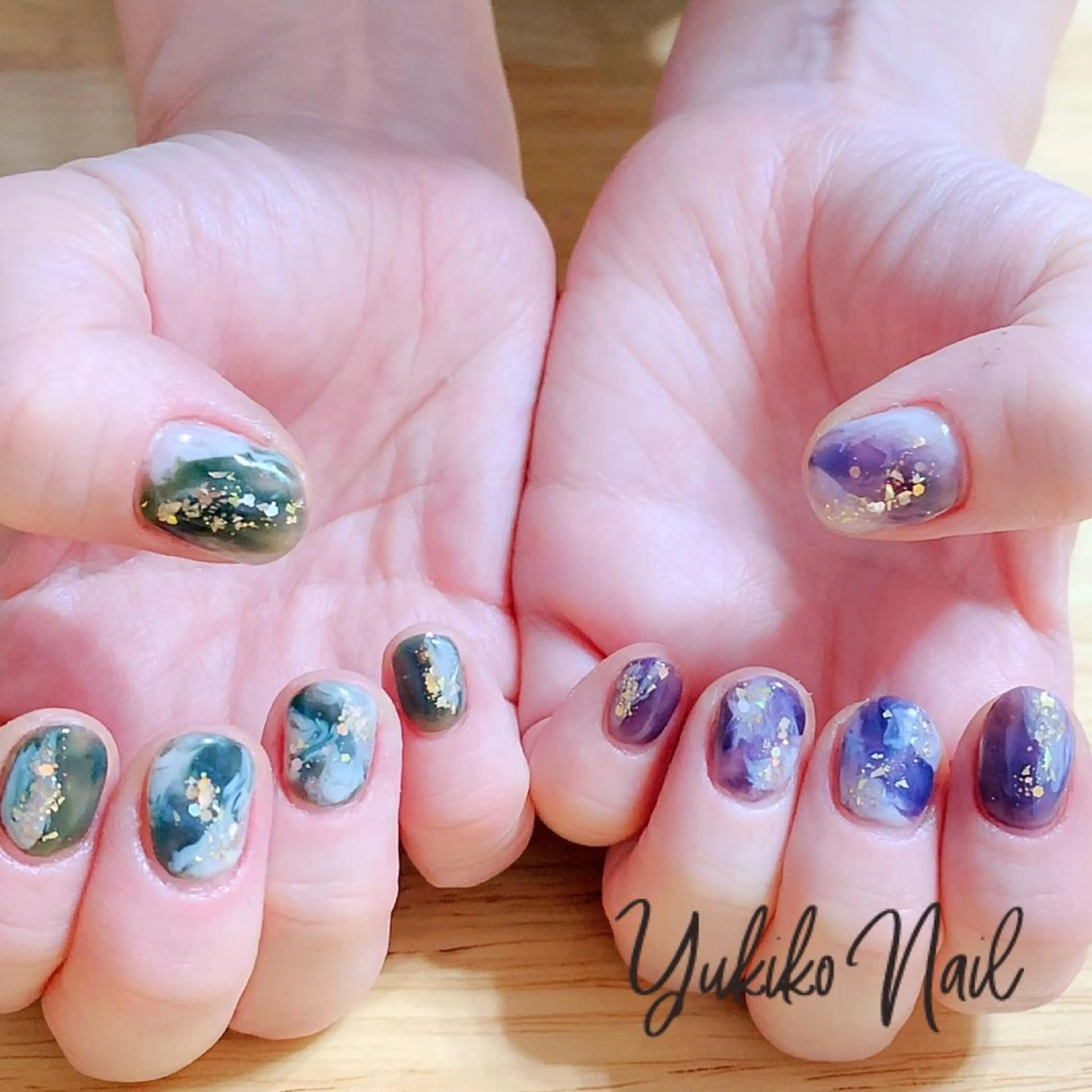 ネイル 持ち込み ニュアンスネイル ハンドネイル ユキコ ネイルのネイルデザイン