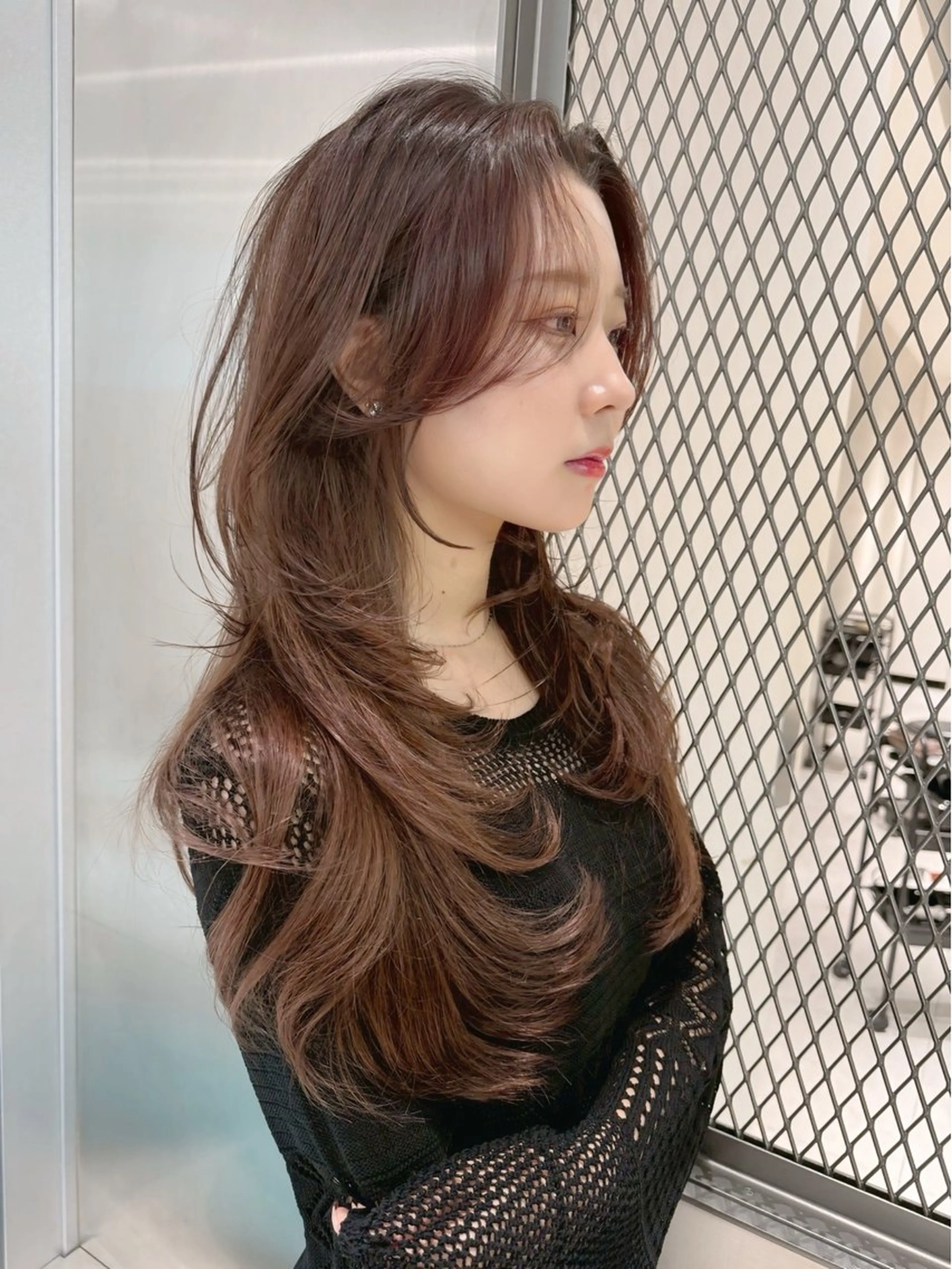 セミロング カラー カット ヘアカラー トリートメント Lond mare レイヤーカット/韓国のヘアスタイル