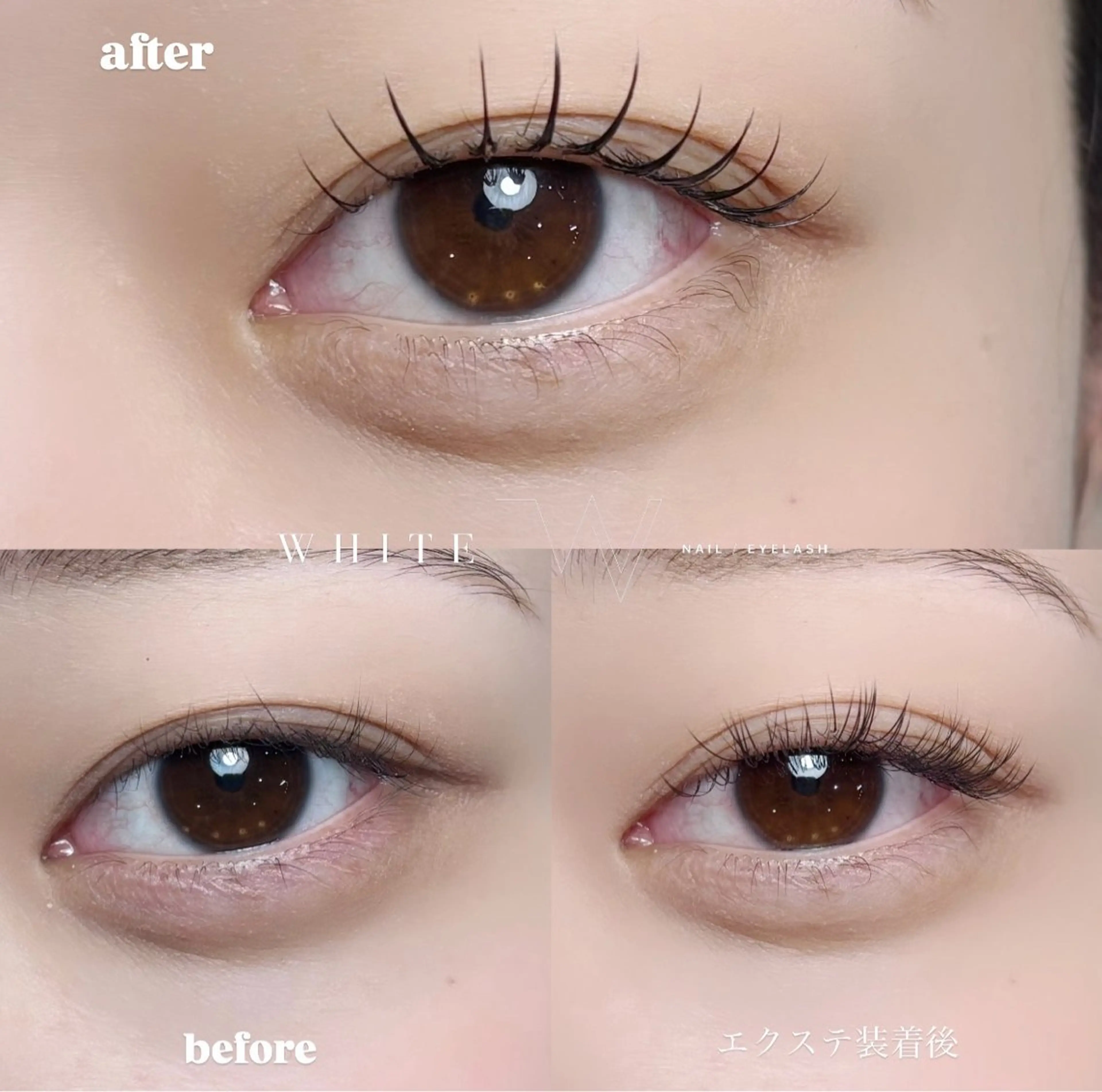 マツエク・マツパ WHITE所属・Luna WHITEのマツエク・マツパデザイン