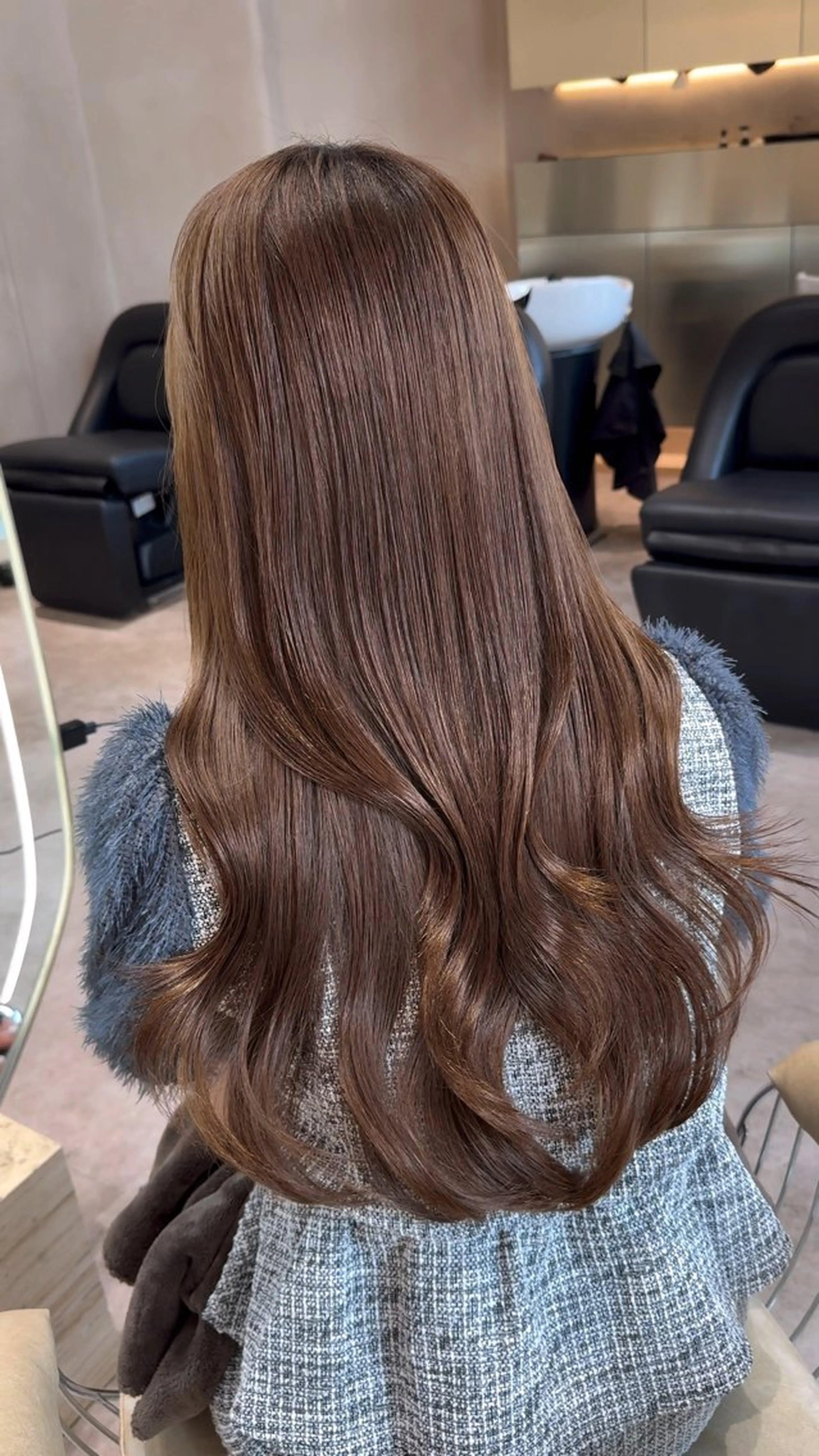 セミロング カット ヘアカラー トリートメント 韓国ヘア/ベージュ カラー/髪質改善/涼のヘアスタイル