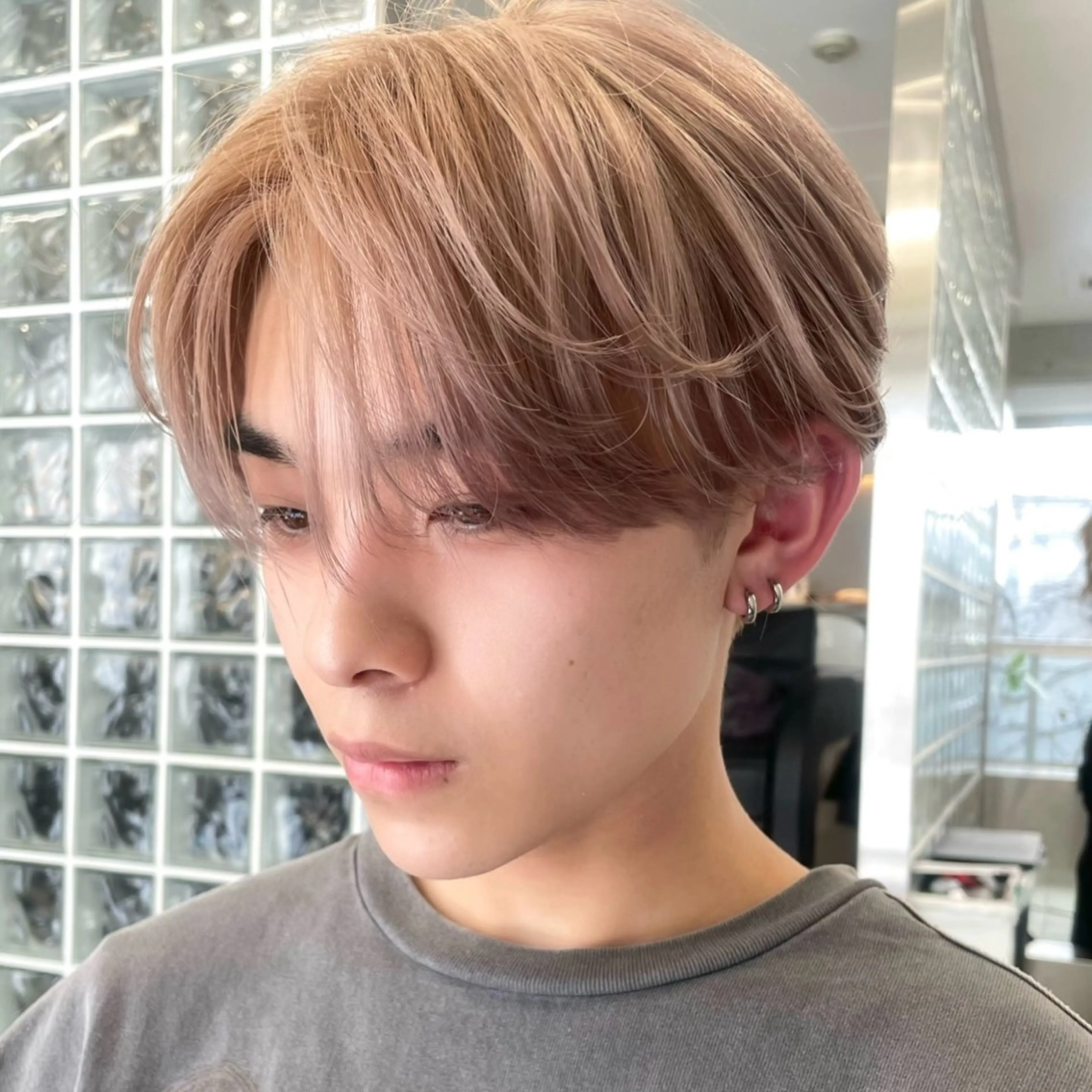 メンズ マッシュ ミルクティーベージュ 🩰🤎miharuのヘアスタイル