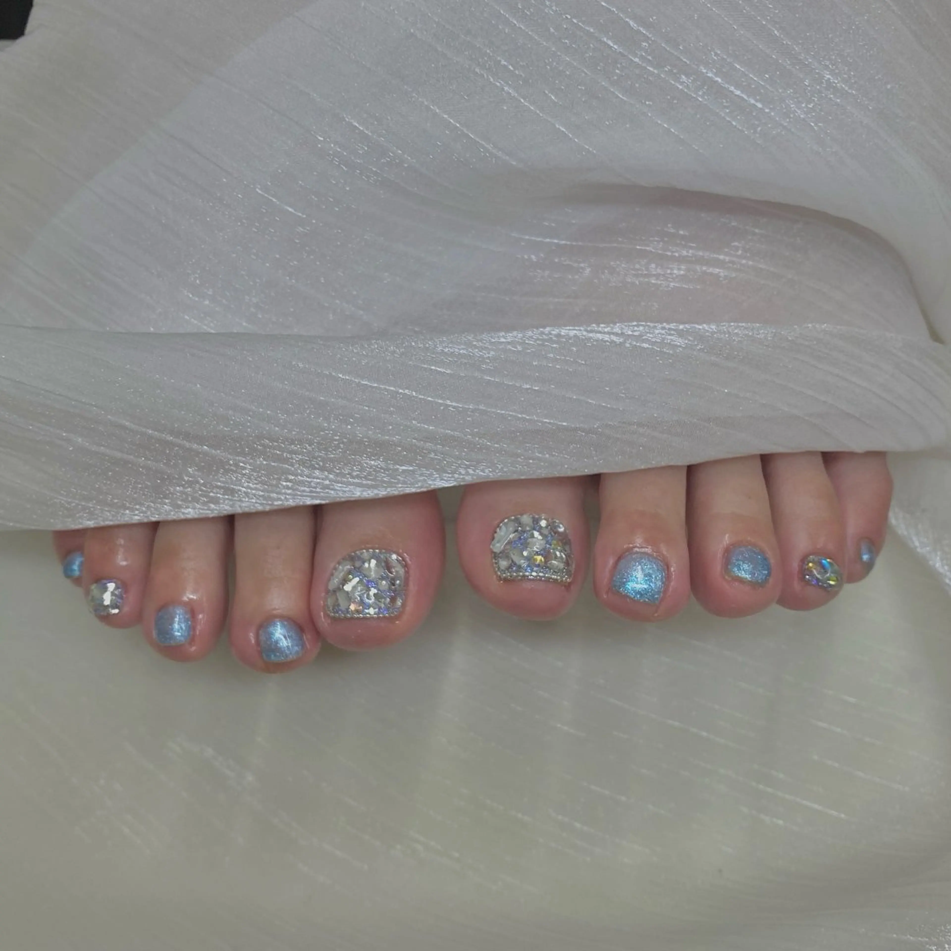 ネイル フットネイル MoMo_Nail 🎀✨のネイルデザイン