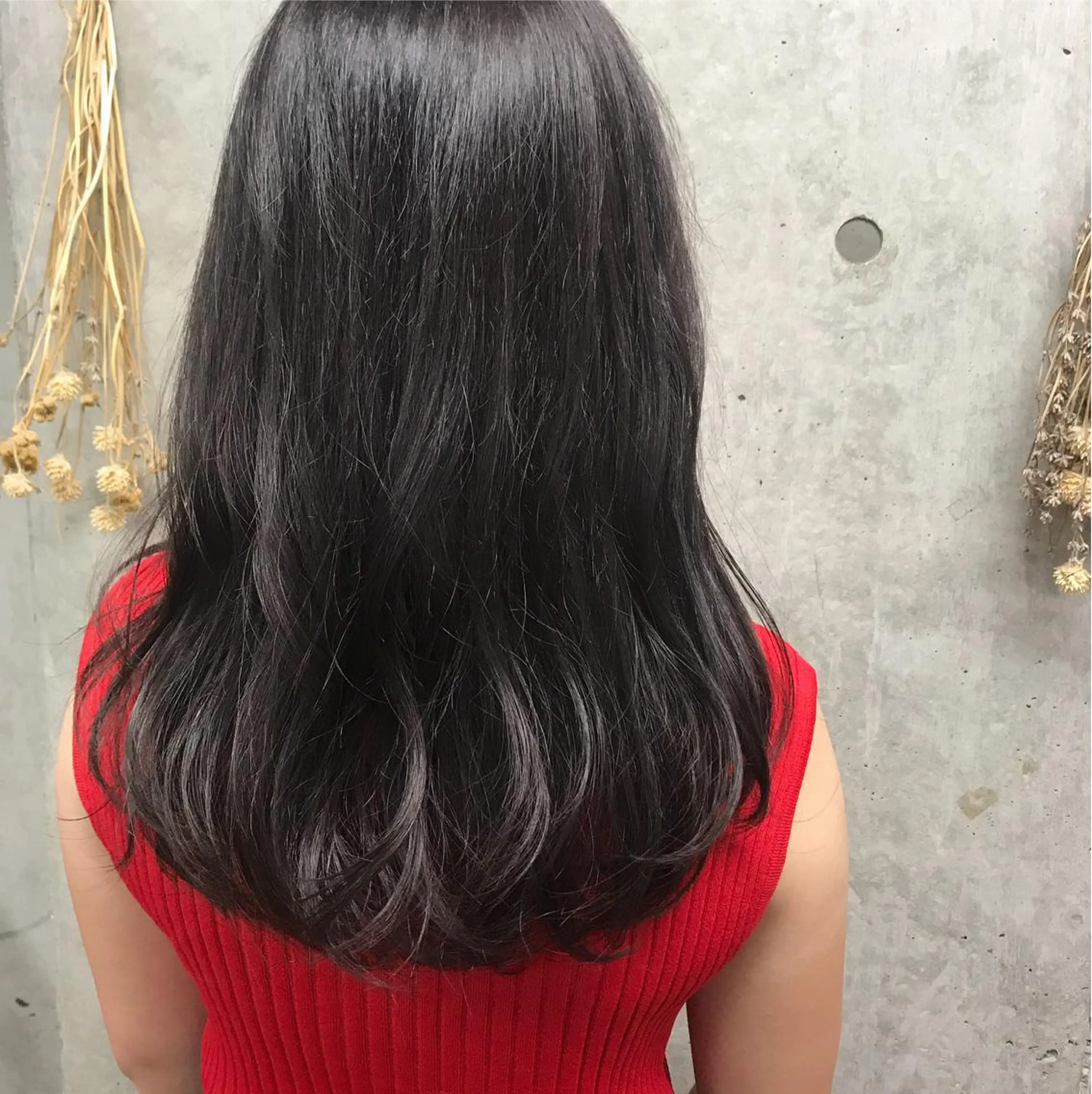 セミロング カラー ヘアアレンジ ラベンダーカラー ラベンダーグレー clan所属・Satsuki ✂︎♡のヘアスタイル