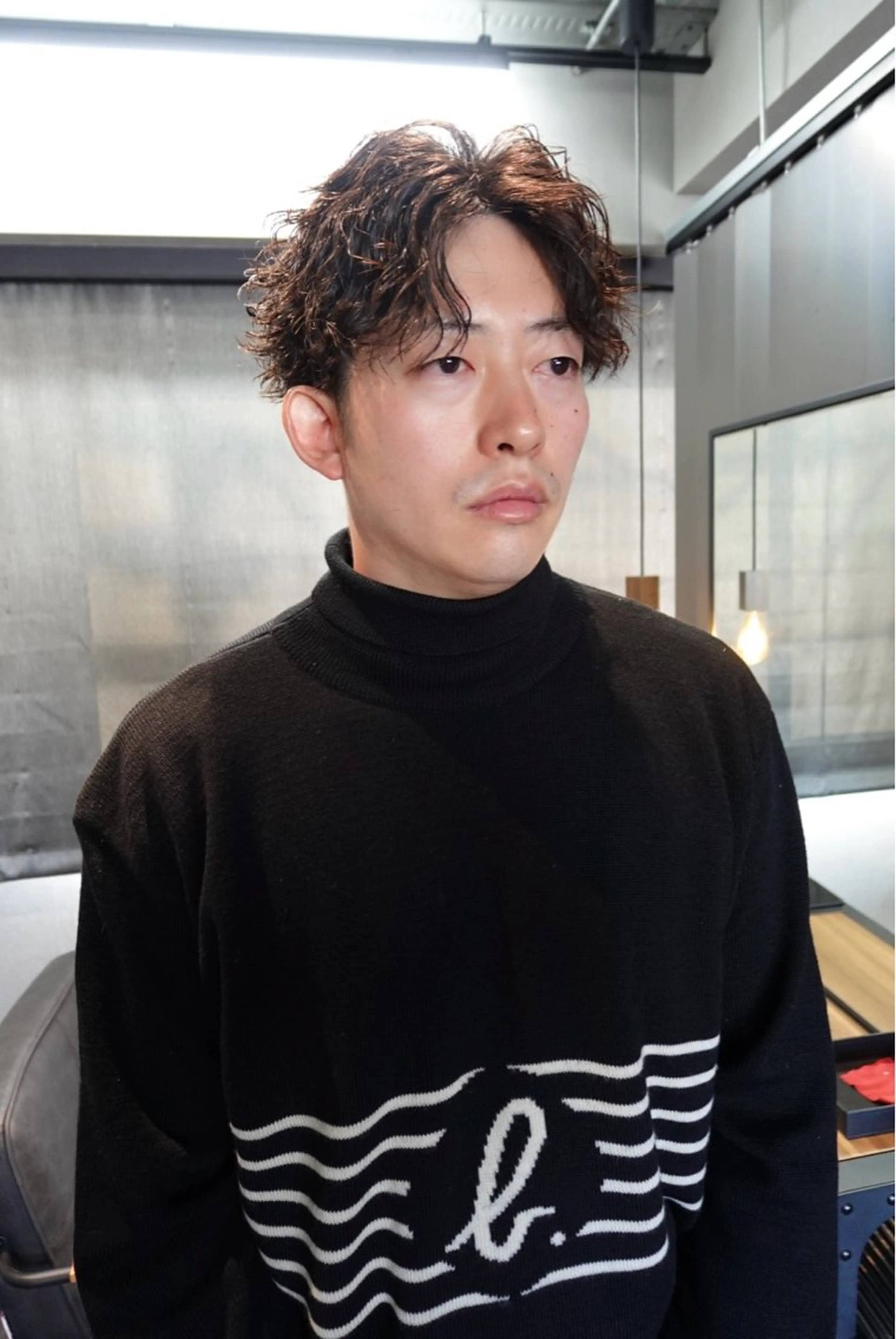 パーマ メンズ メンズパーマ専門店 【店長】⚜️イチカワのヘアスタイル